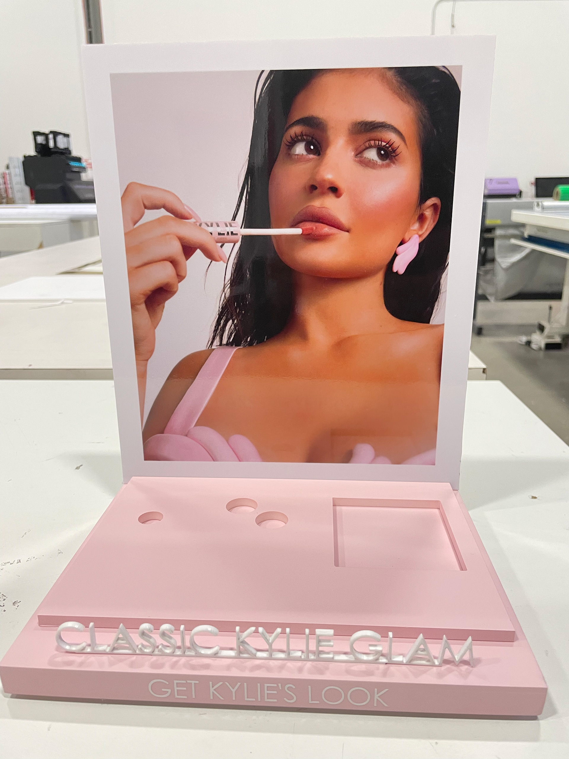 Composed and produce of visual along with laser cut "Classic Kylie Glam" and cut to path "Get Kylies look"