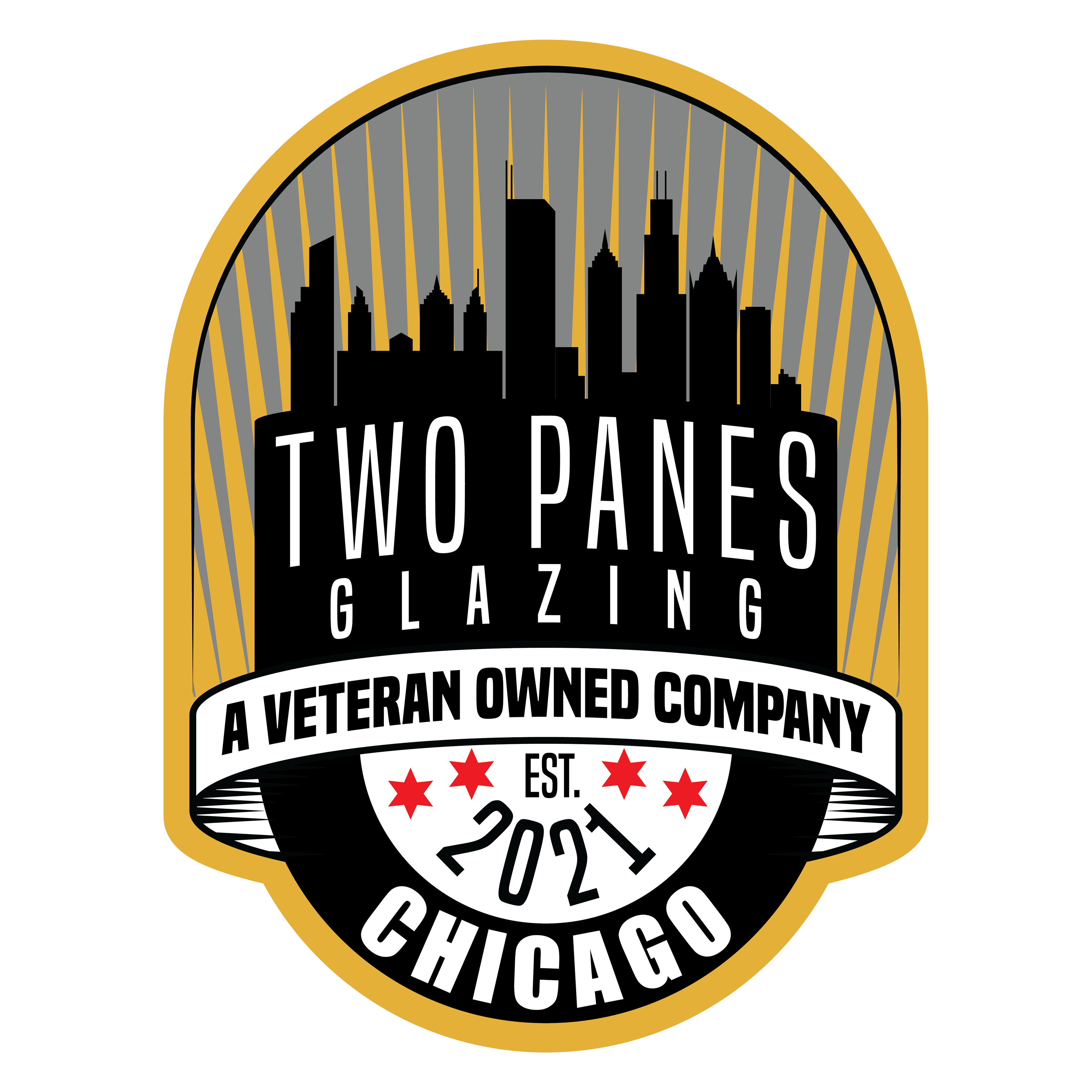 Two Panes Glazing Logo