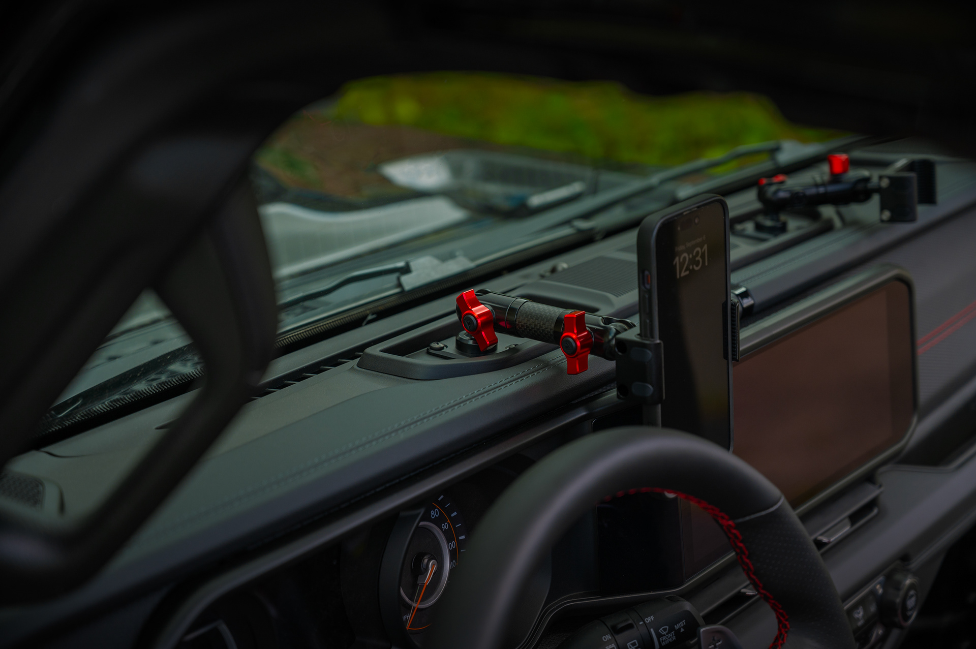 Angle #3 for Tackform's phone mount