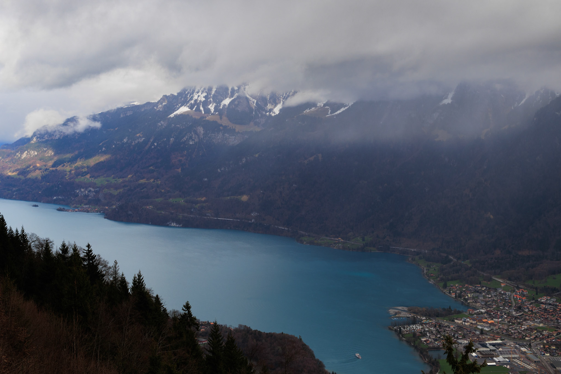Brienzersee from Harder Kulm, the Top of Interlaken