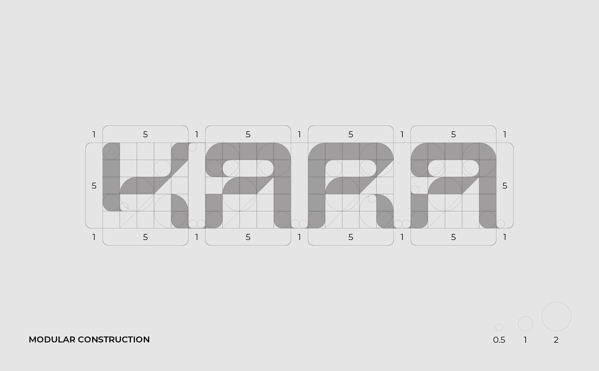 Elegant typography construction showcasing KARA brand identity designed by Karan Sandhu.