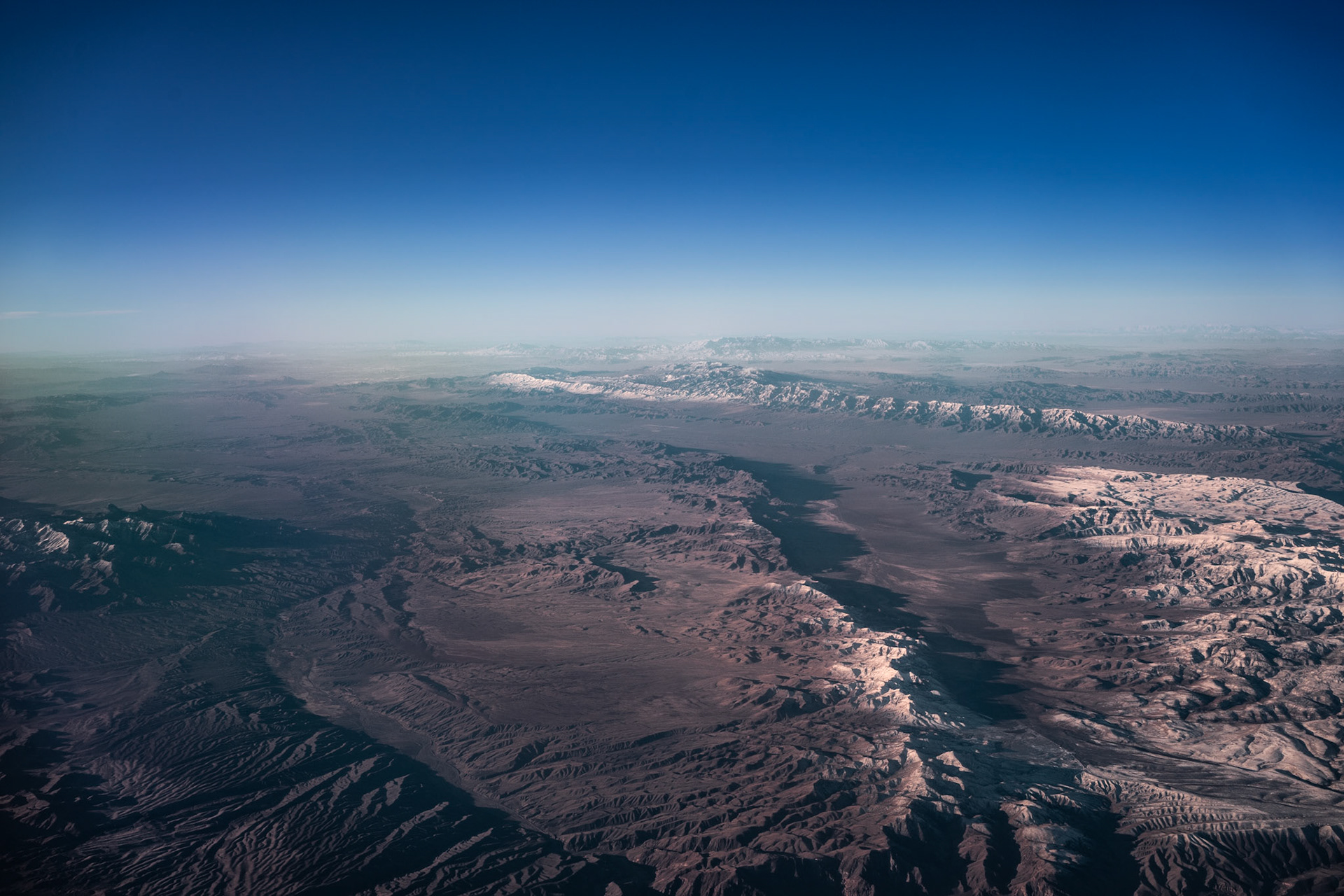 Somewhere above Arizona/ Nevada