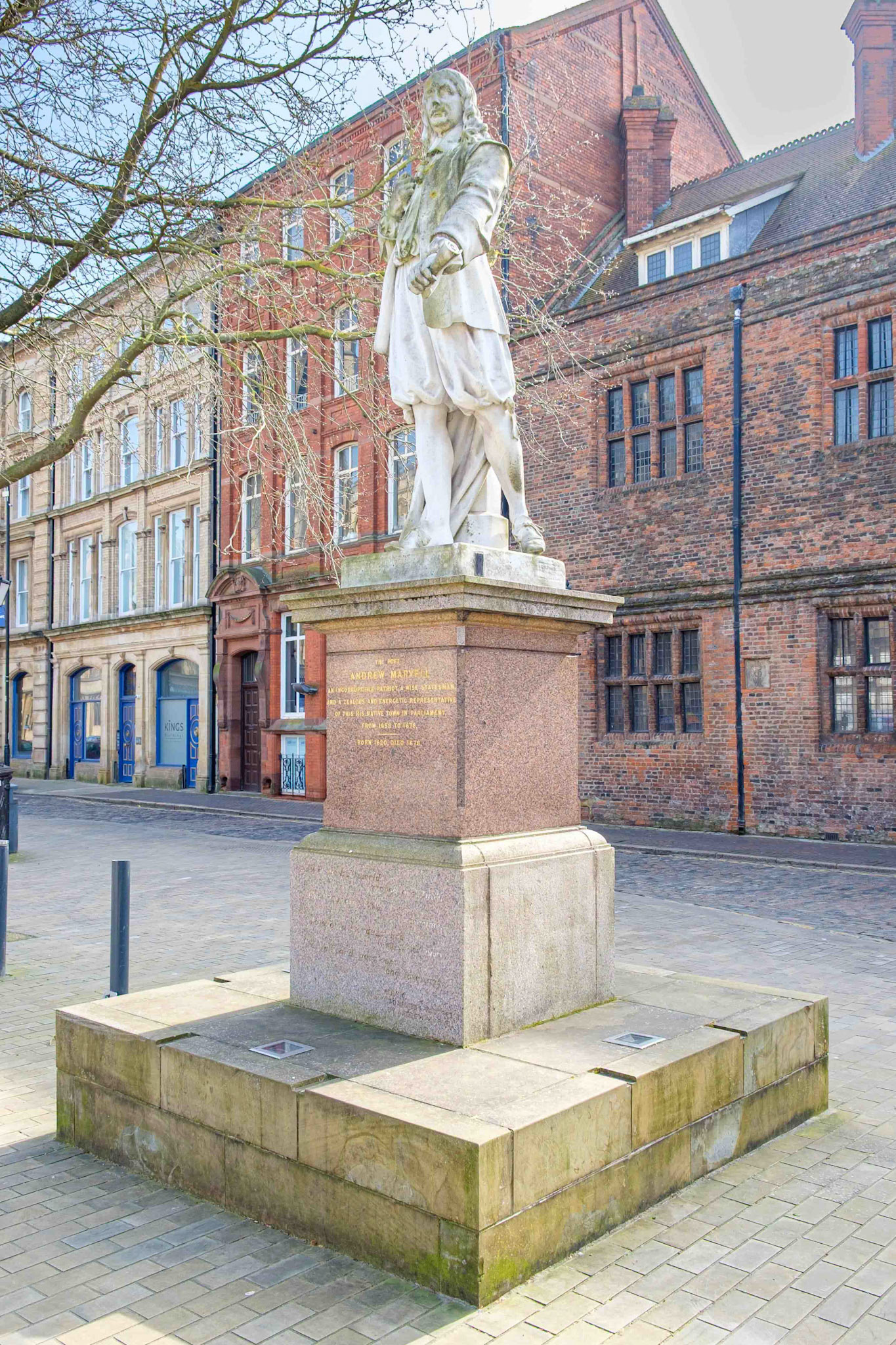 A Statue of Andrew Marvell Poet and Politician - Hull UK