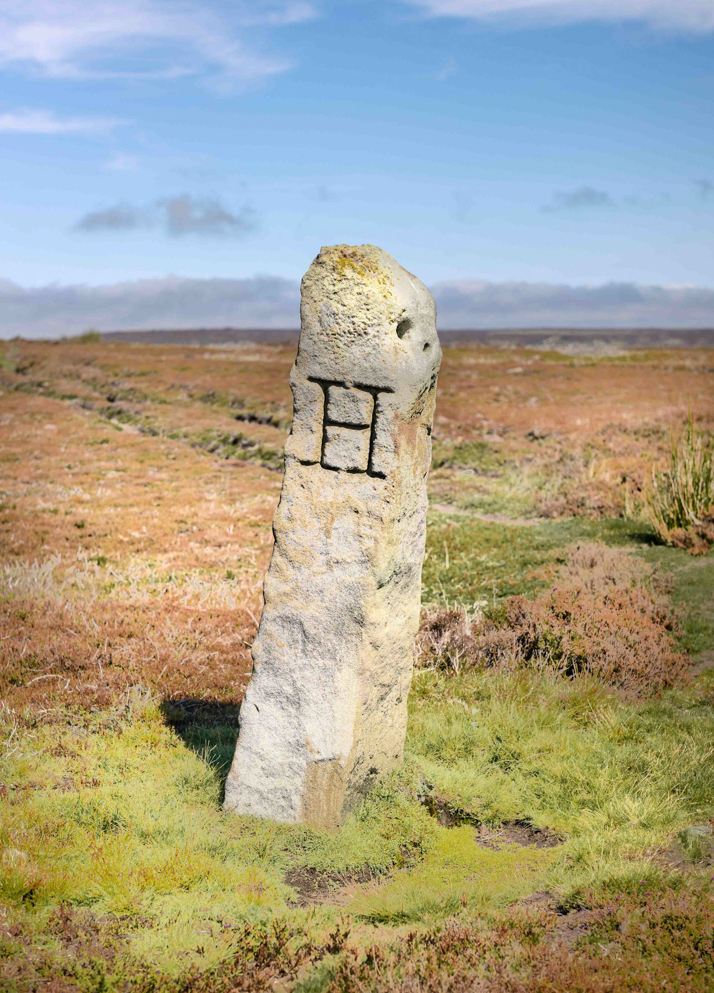 Boundary Stone over Bransdale - North York Moors UK 2020