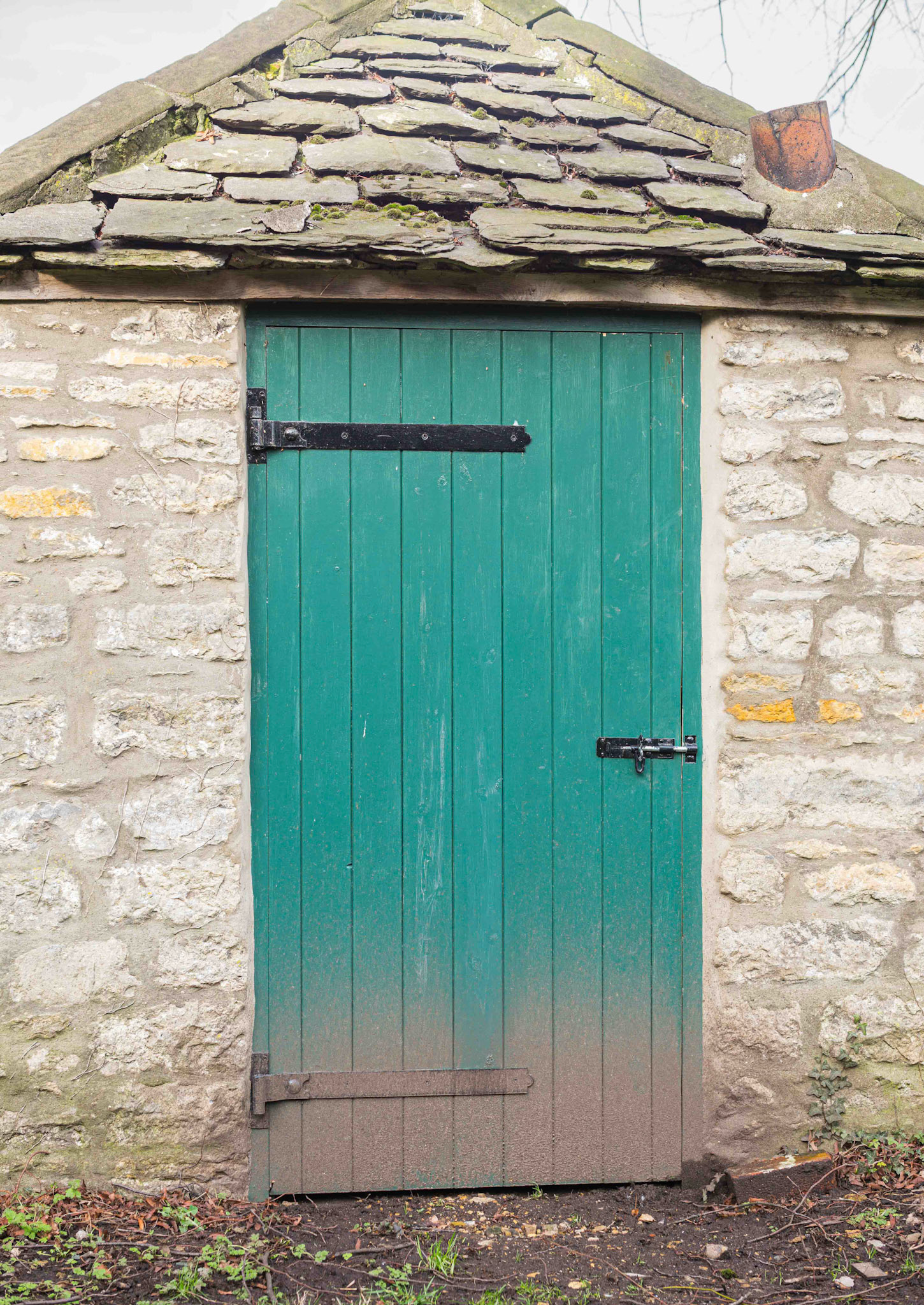 New Shed Door - All Saint's Church - Helmsley North Yorkshire UK