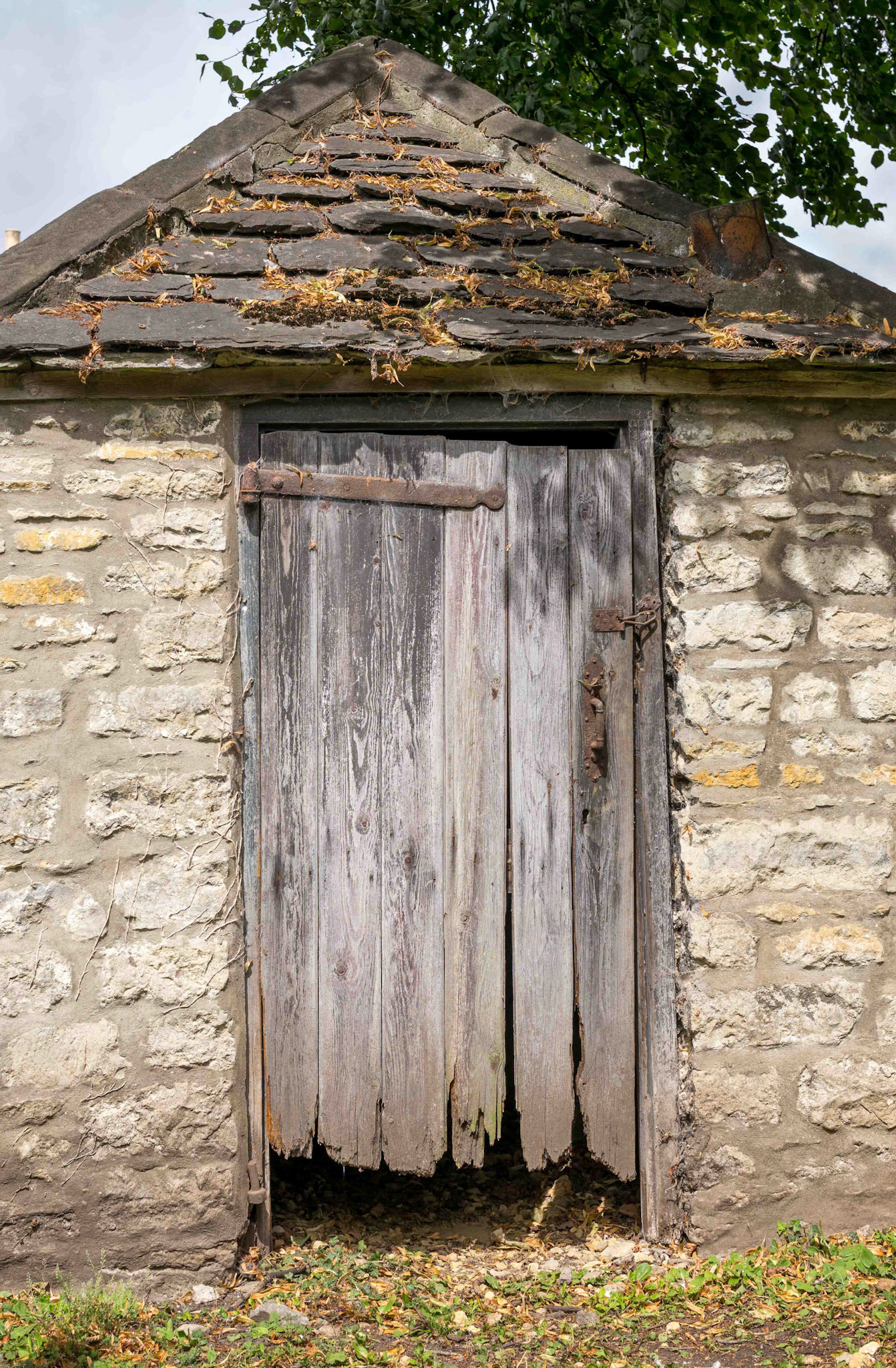 Old Door in Graveyard - All Saint's Church Helmsley North Yorkshire UK