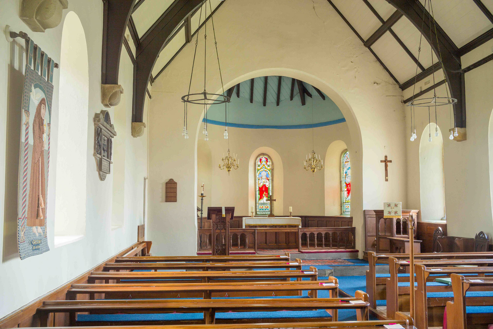 St Gregory's Church Interior - Cropton North Yorkshire UK 2024