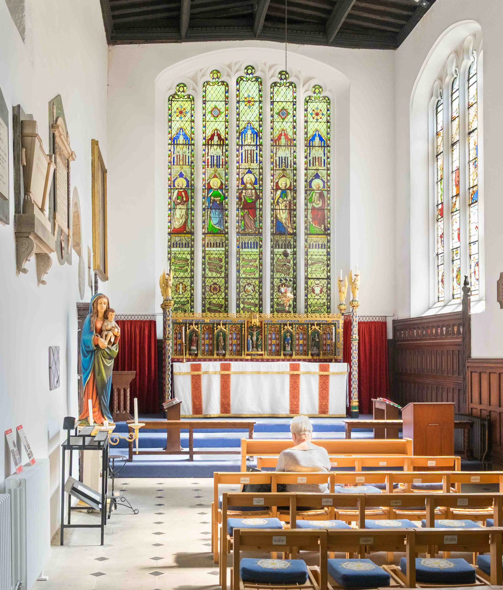 At Prayer - St John The Baptist Church Newcastle On Tyne UK 2024