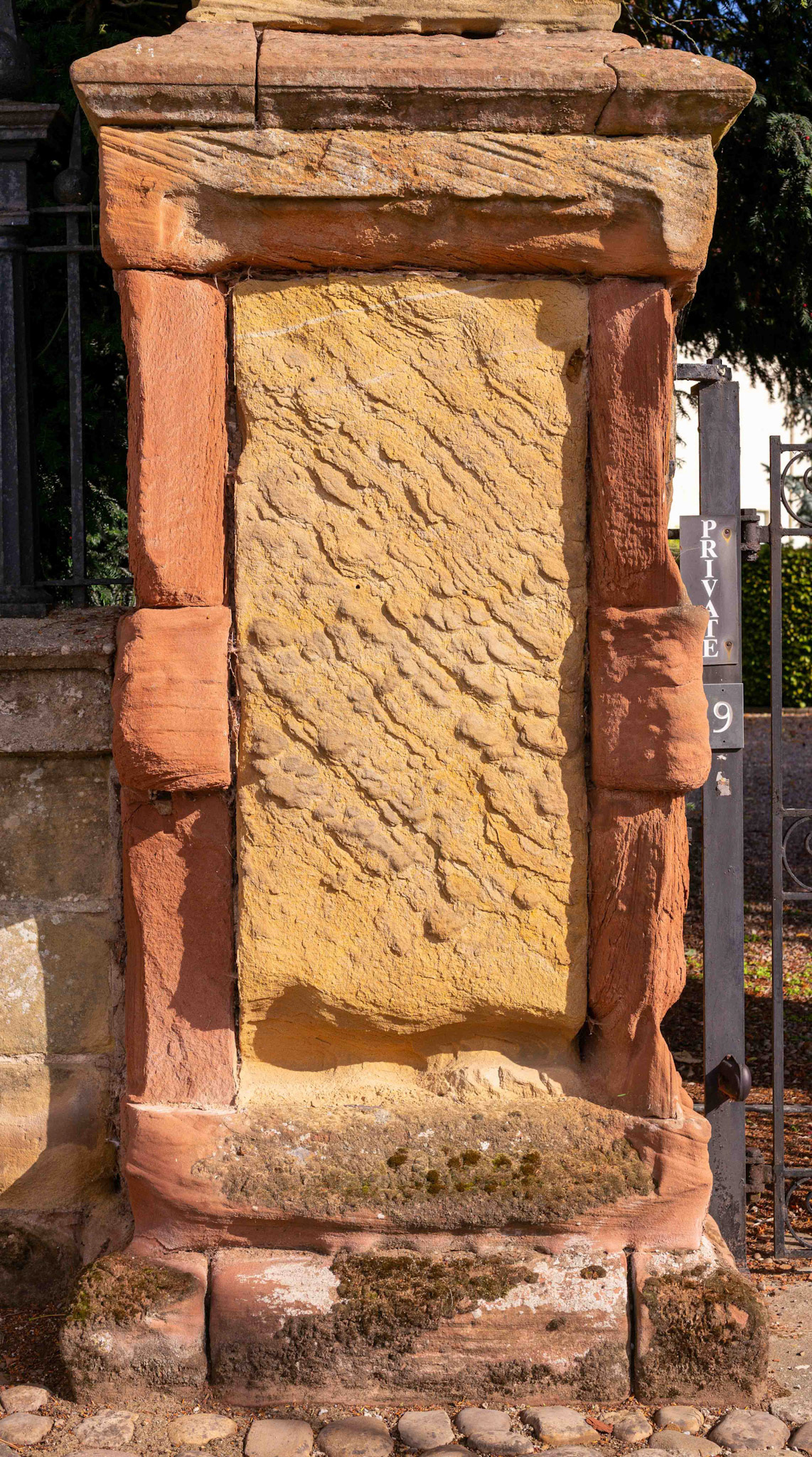 Stone Pillar - Boroughbridge Hall - North Yorkshire UK 2021