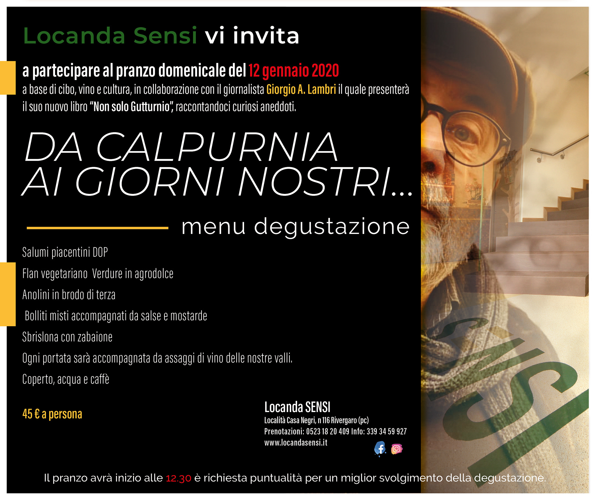 Grafica Social Locanda Sensi
