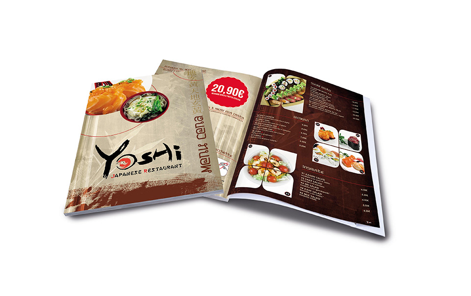 Grafica e stampa menu Yoshi