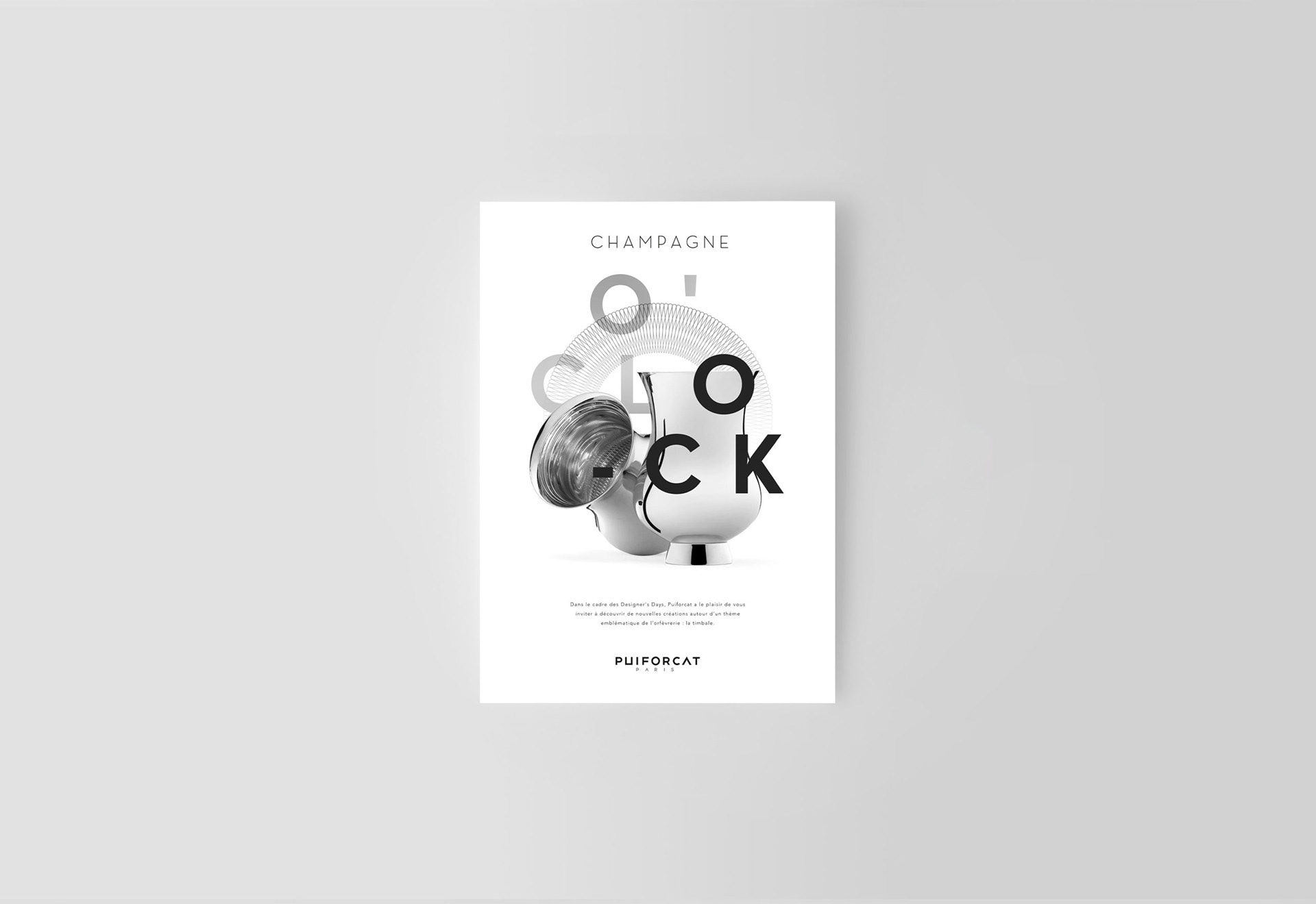 Puiforcat Champagne O’Clock / Client: Agence Downtown / Art Direction, Editorial Design