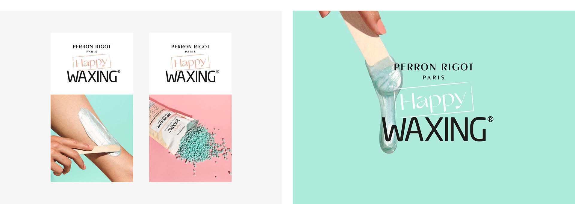 Happy Waxing / Client: Perron Rigot / Logotype, Brand System