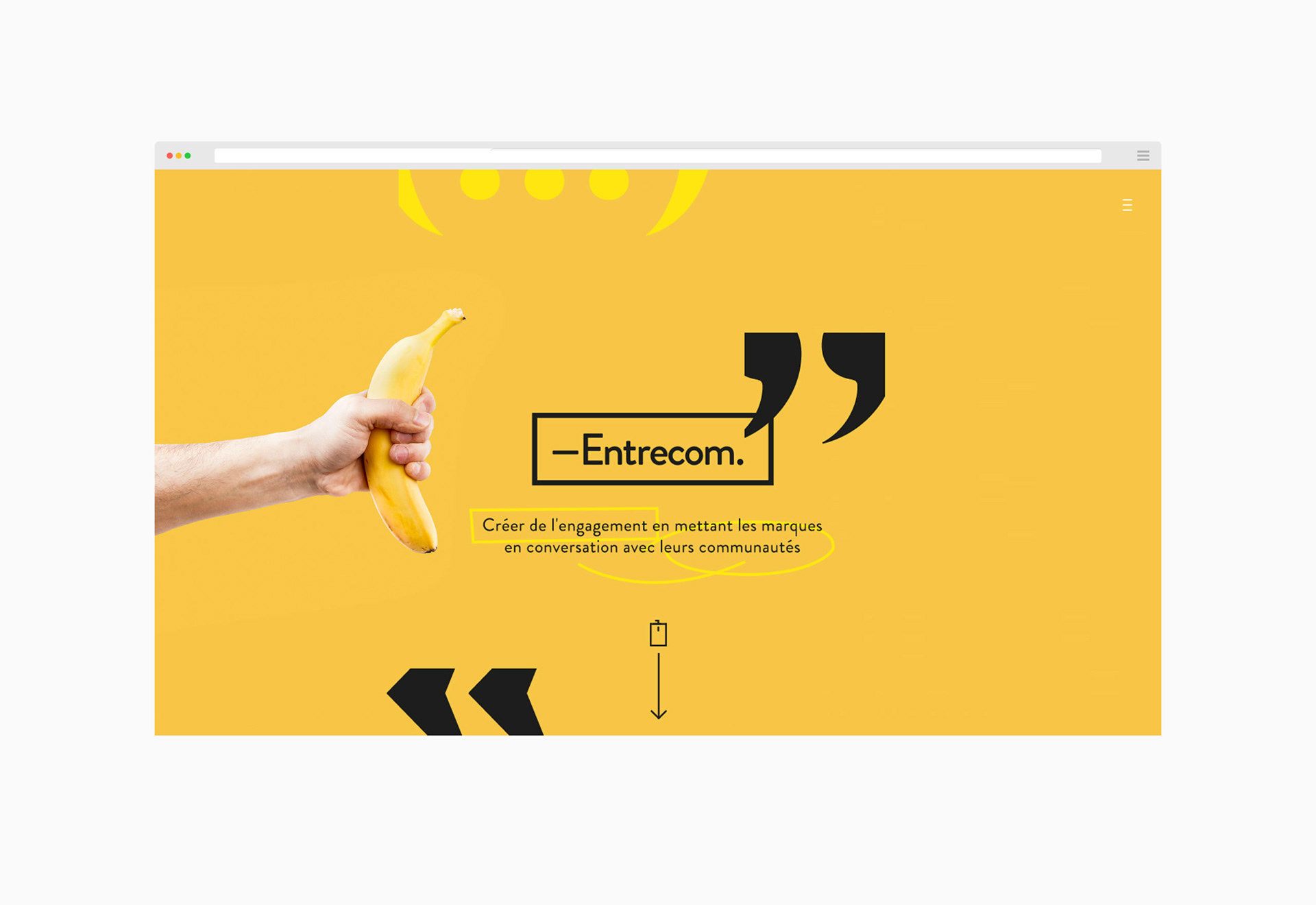Entrecom / Client: Entrecom / Art Direction, User Interface, Responsive & Mobile