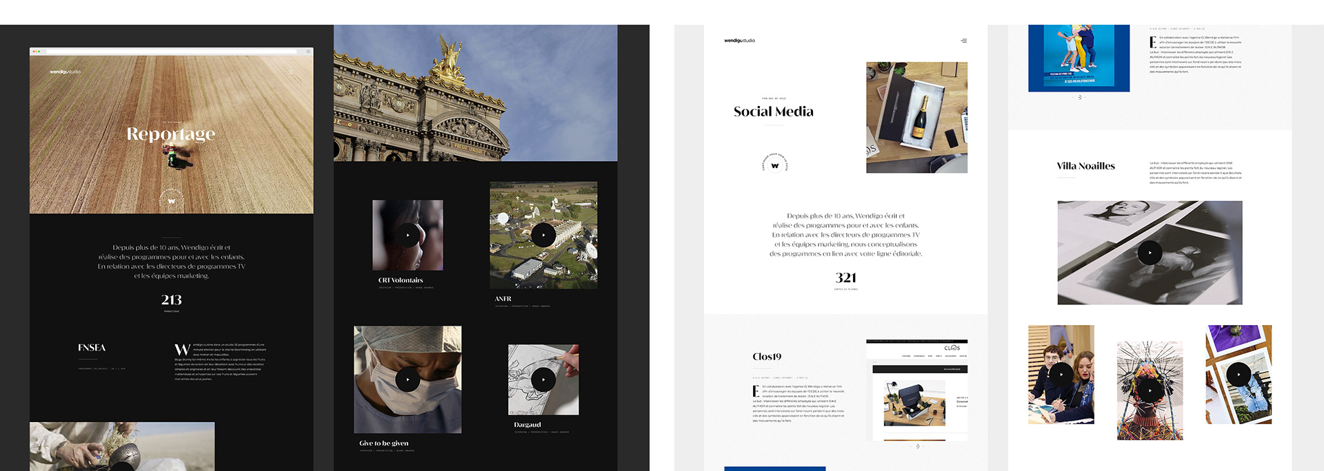 wendigo studio / Client: wendigo studio / Art Direction, User Interface