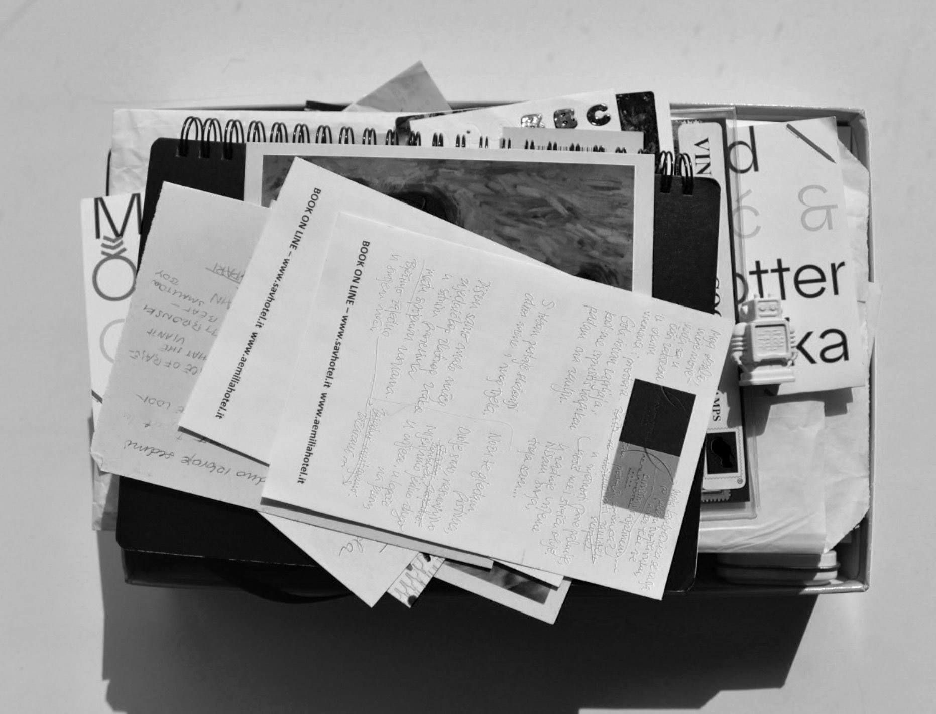 The previous modern form of personal cabinets of curiosities - a hidden box of ephemera.