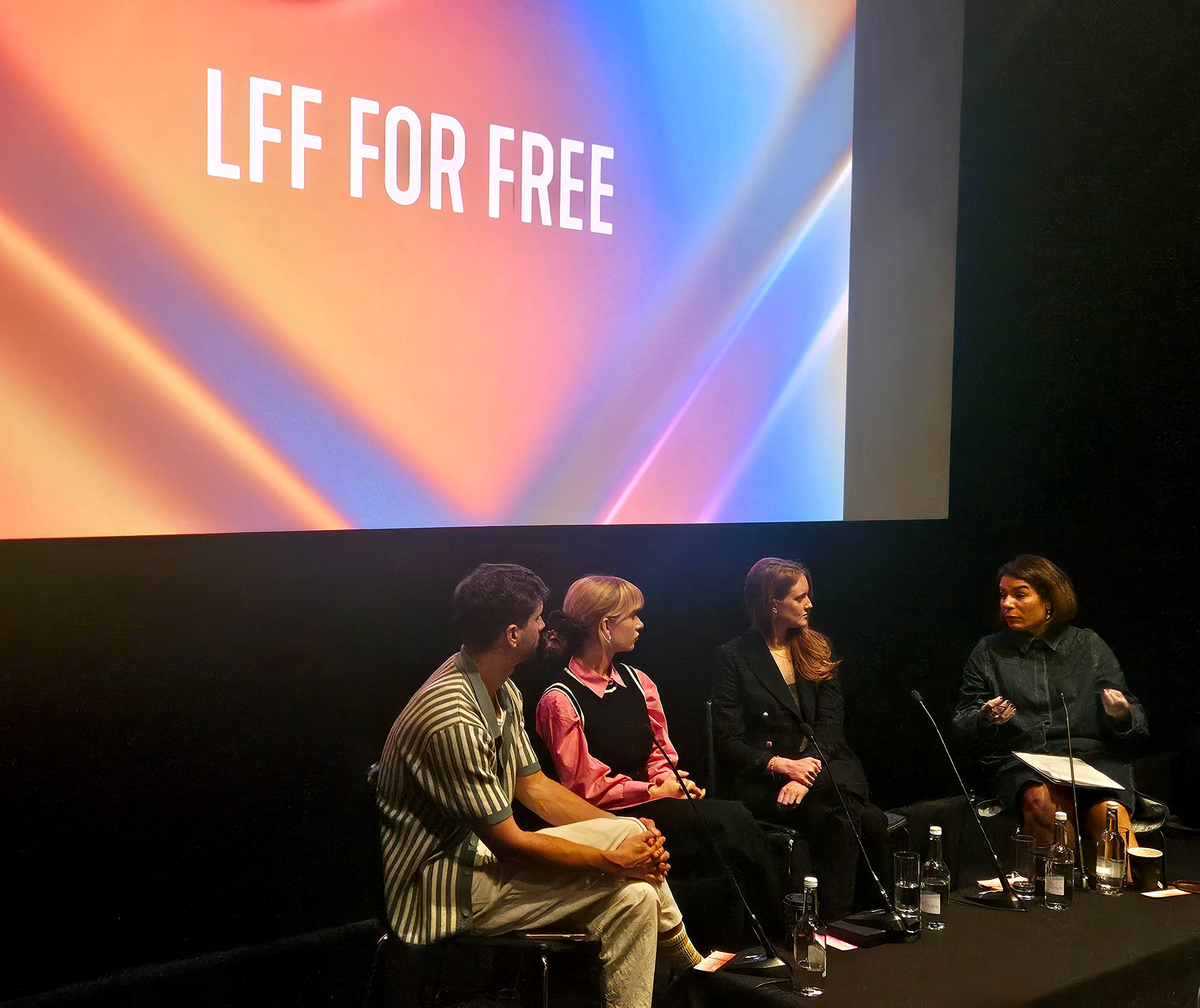 Ella speaks on a panel at the BFI London Film Festival