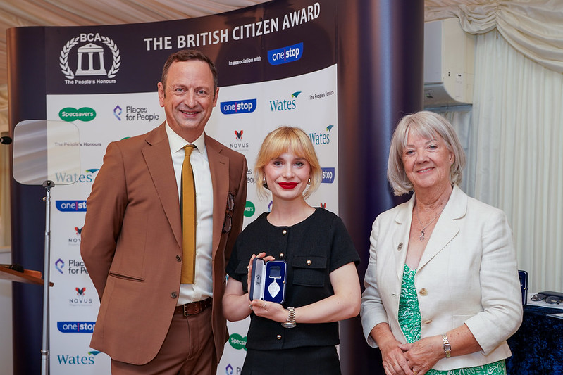 Ella receives a BCA for Services to Arts