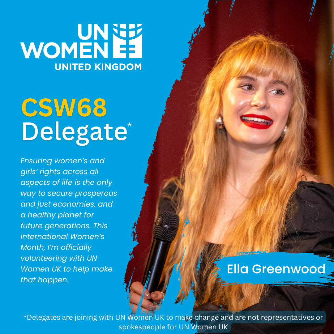 Ella becomes a UN Women CSW68 Delegate