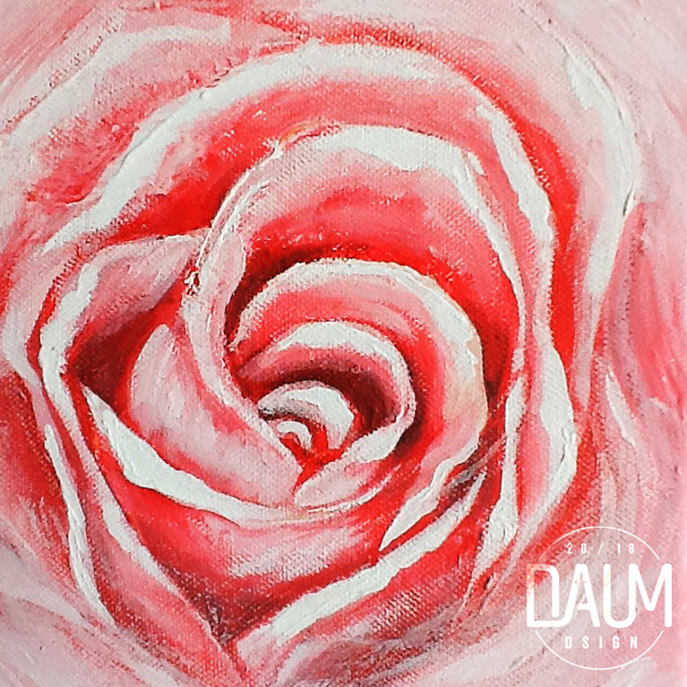 Minigemälde Rose