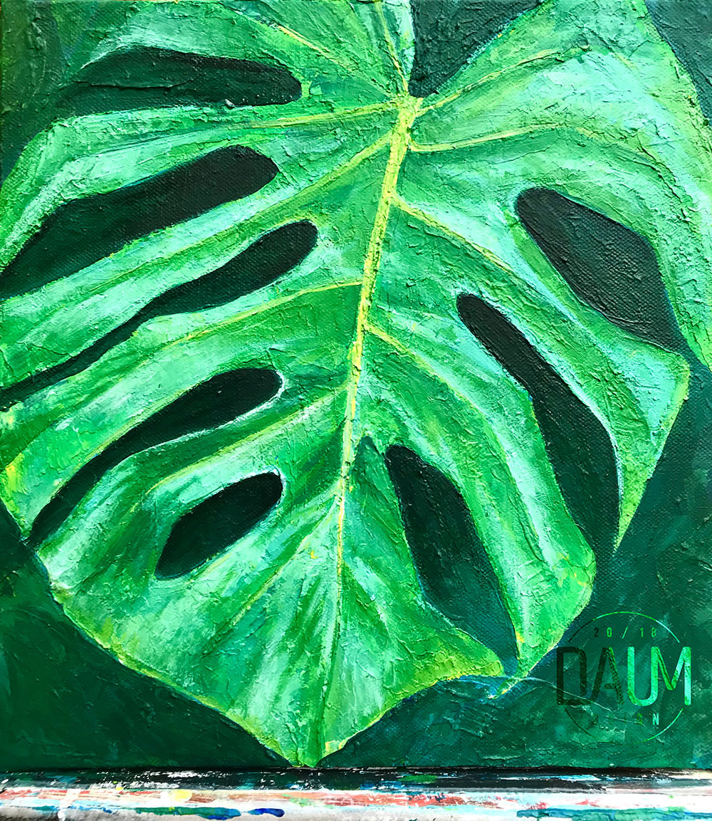 Gemälde Monstera