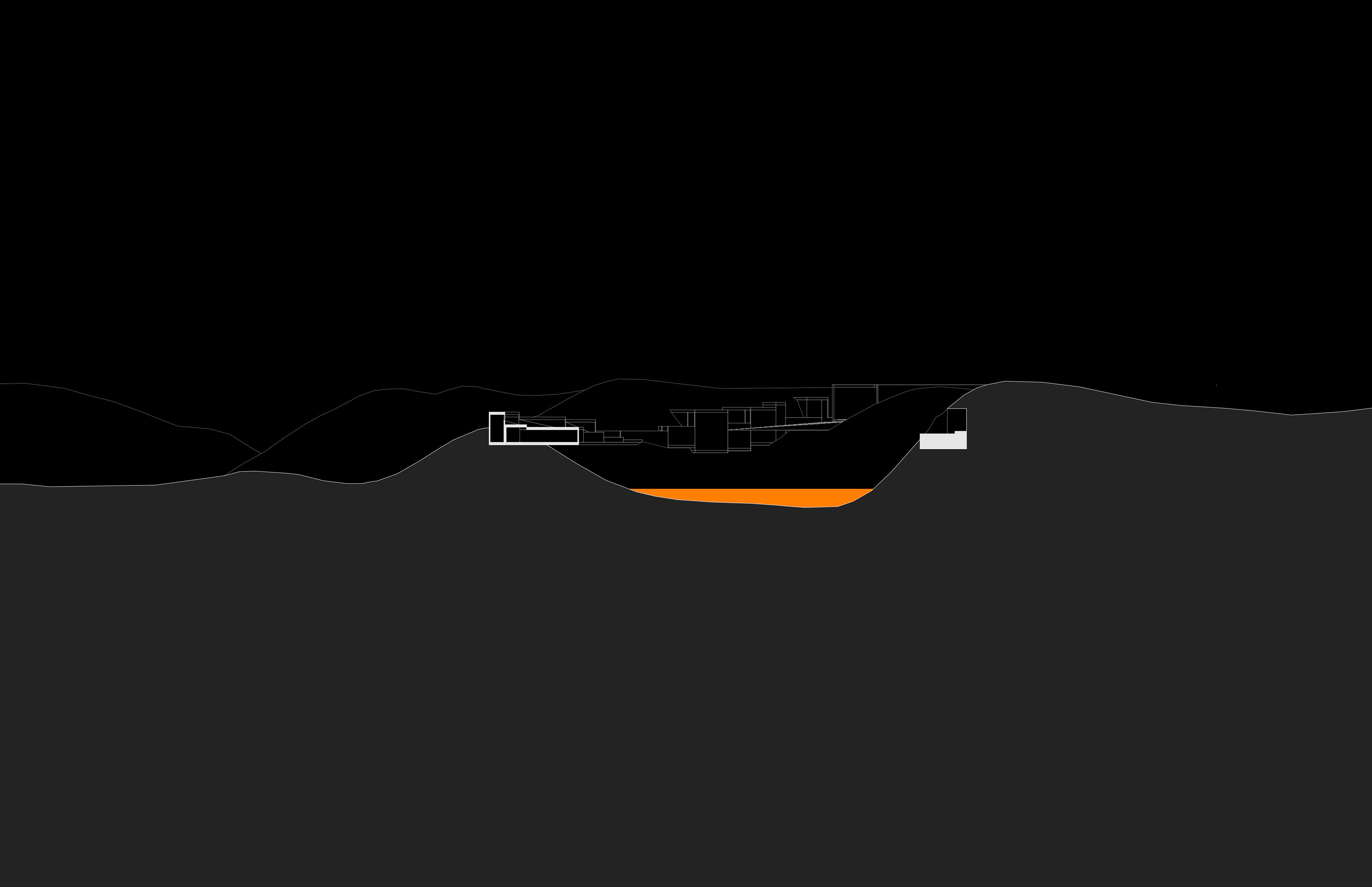 SECTION THROUGH STAGES