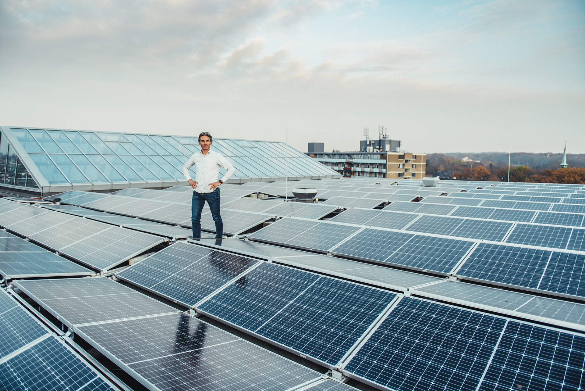 Marcel Buddings , ondernemer 100% zonnig Nijmegen