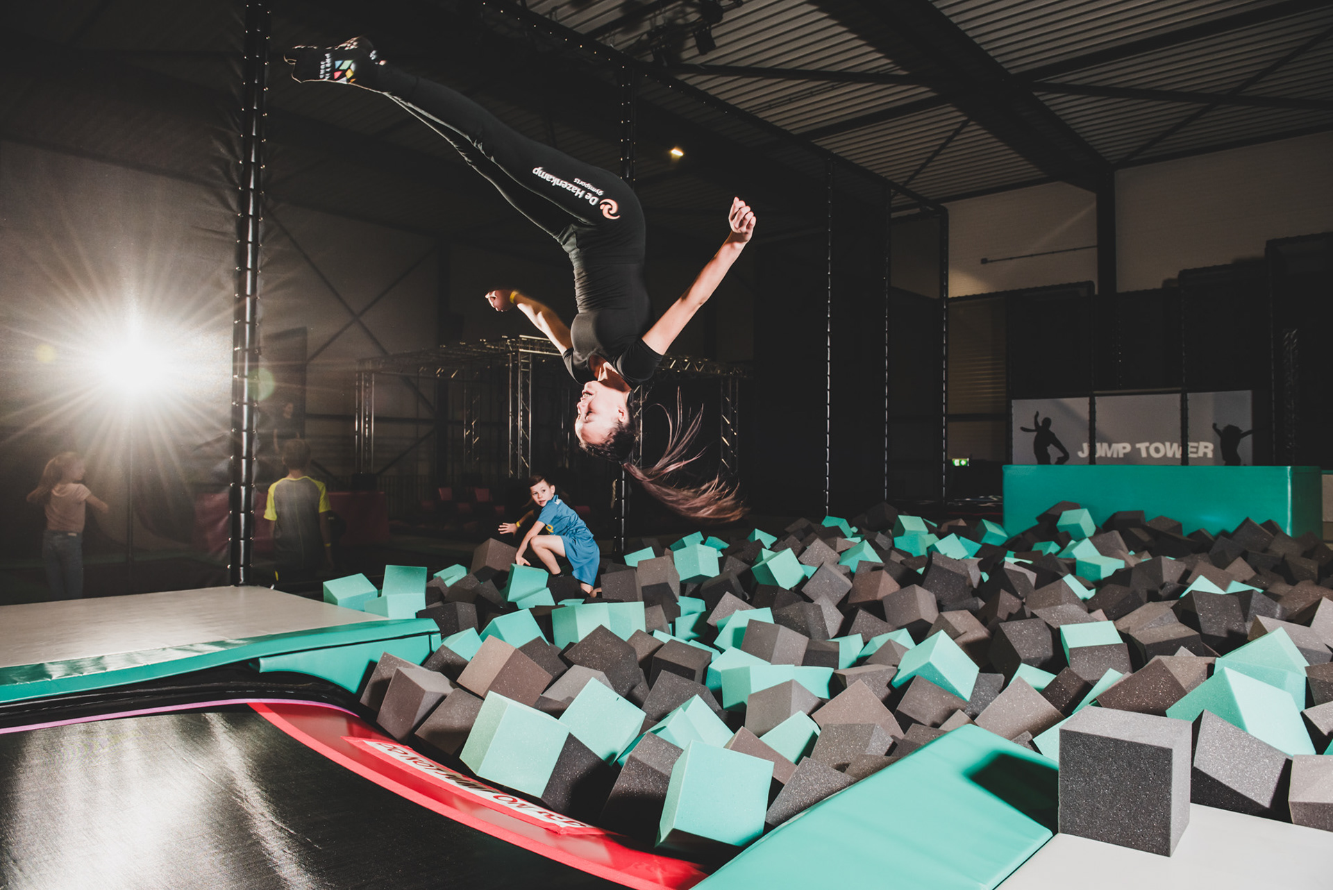 Reportage indoor trampoline park
