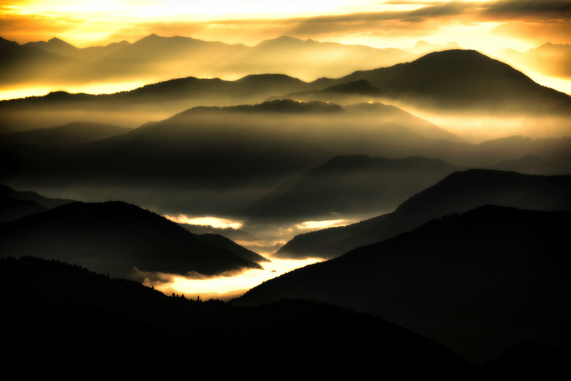 Výhľad z Krížnej - Veľká Fatra