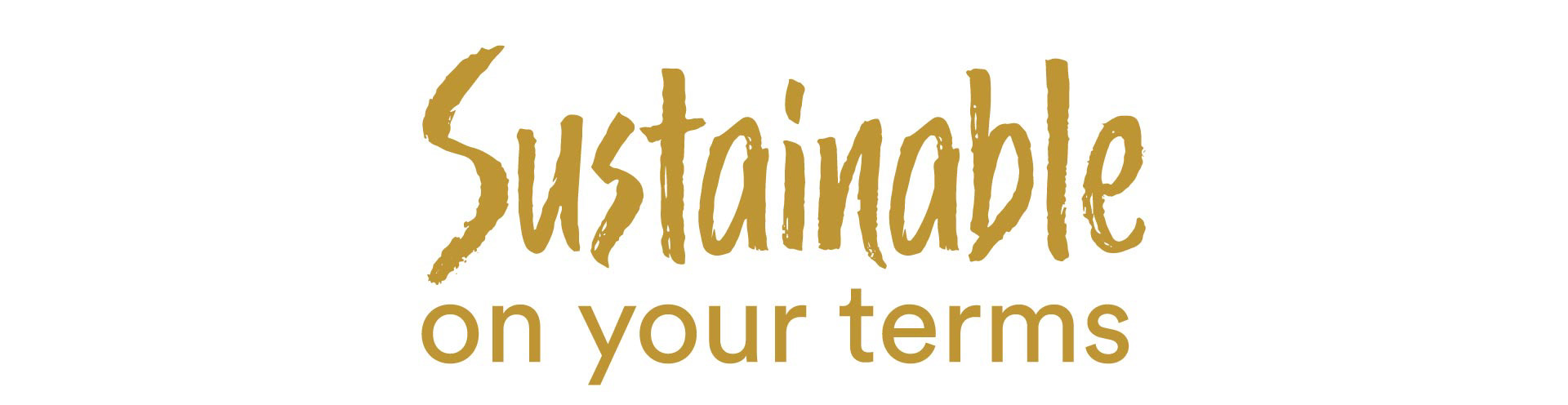 Sustainable on your terms logo