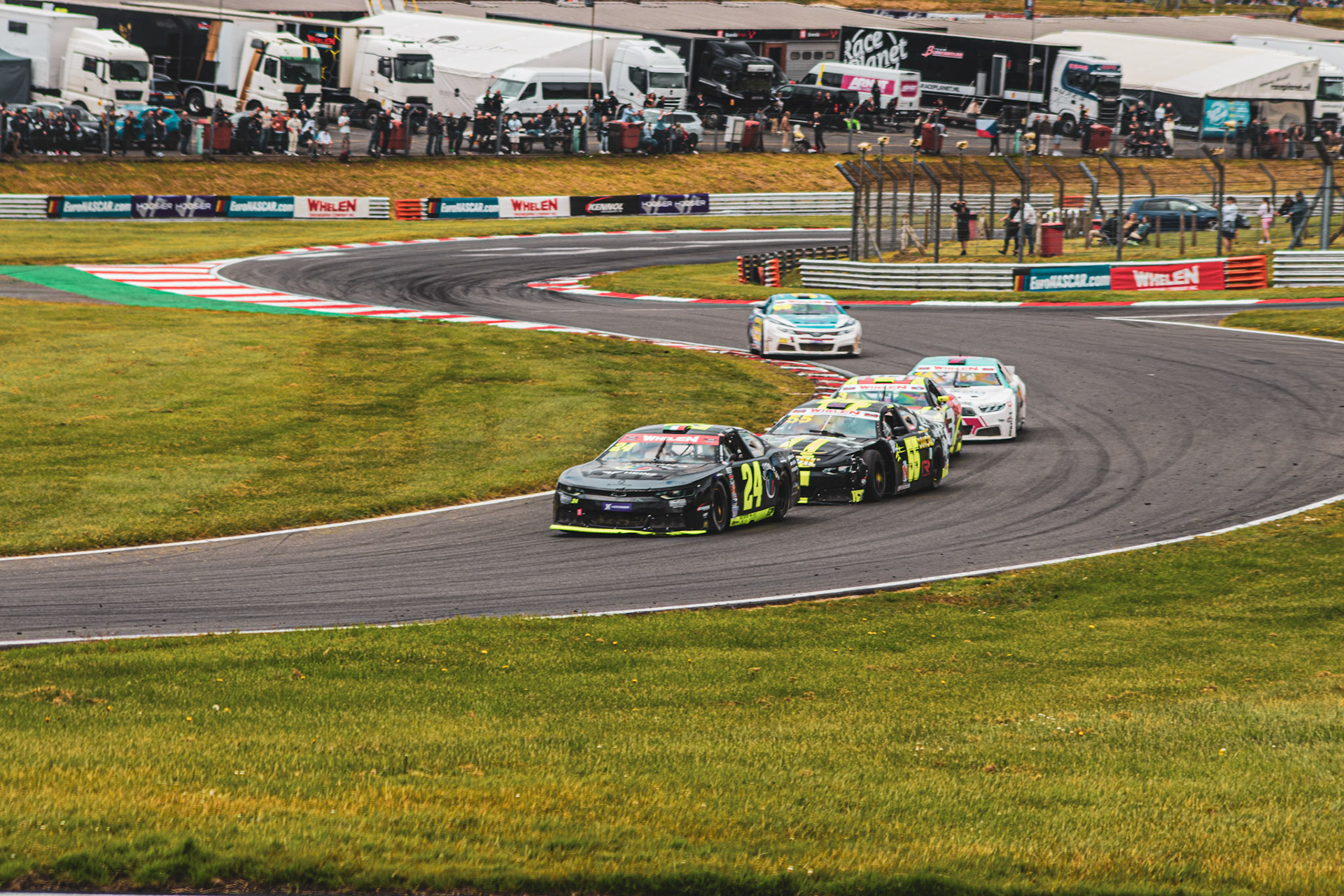 A train of cars on the attack
