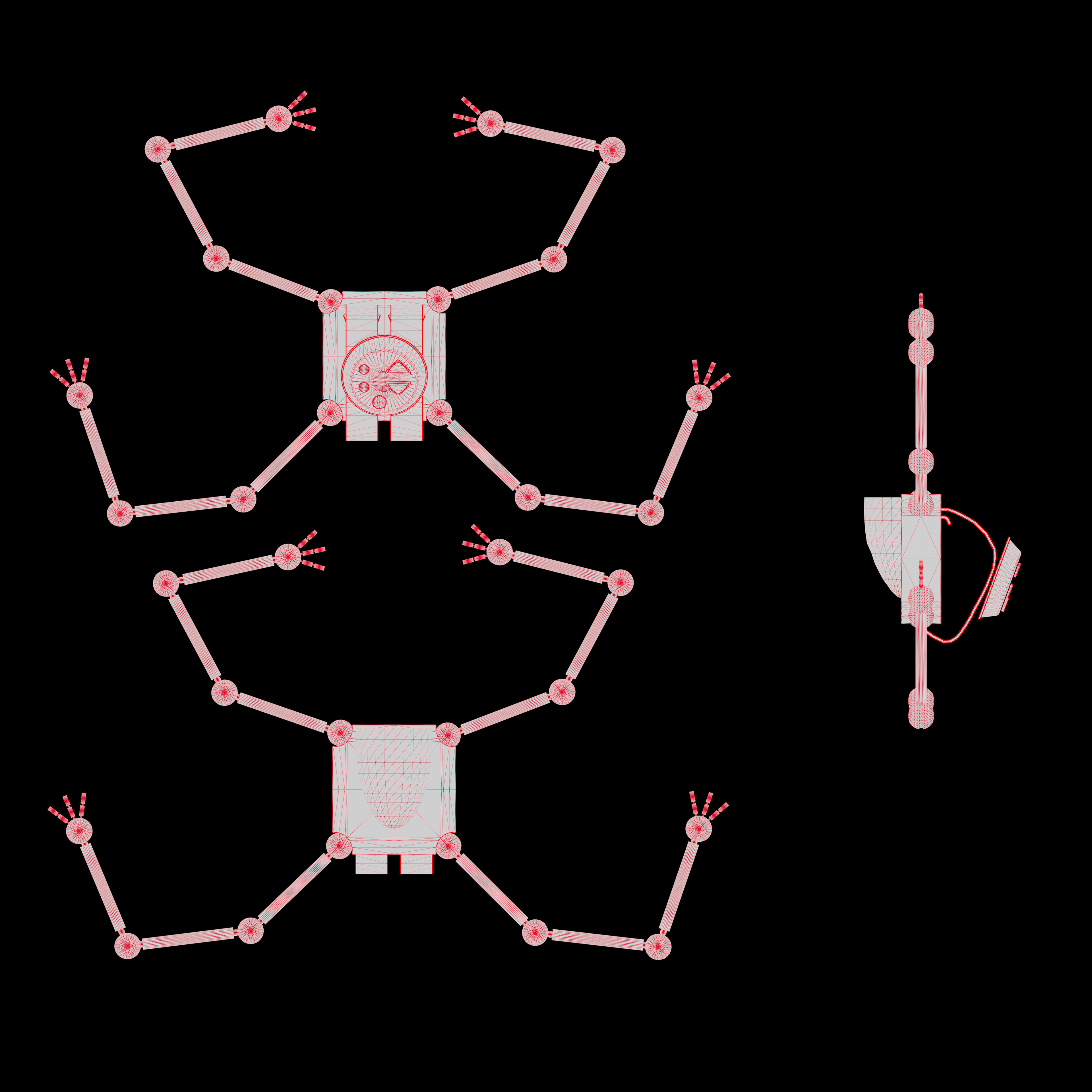 Wireframe Model Render of backpack contraption from "Meet the Robinsons" (2007)