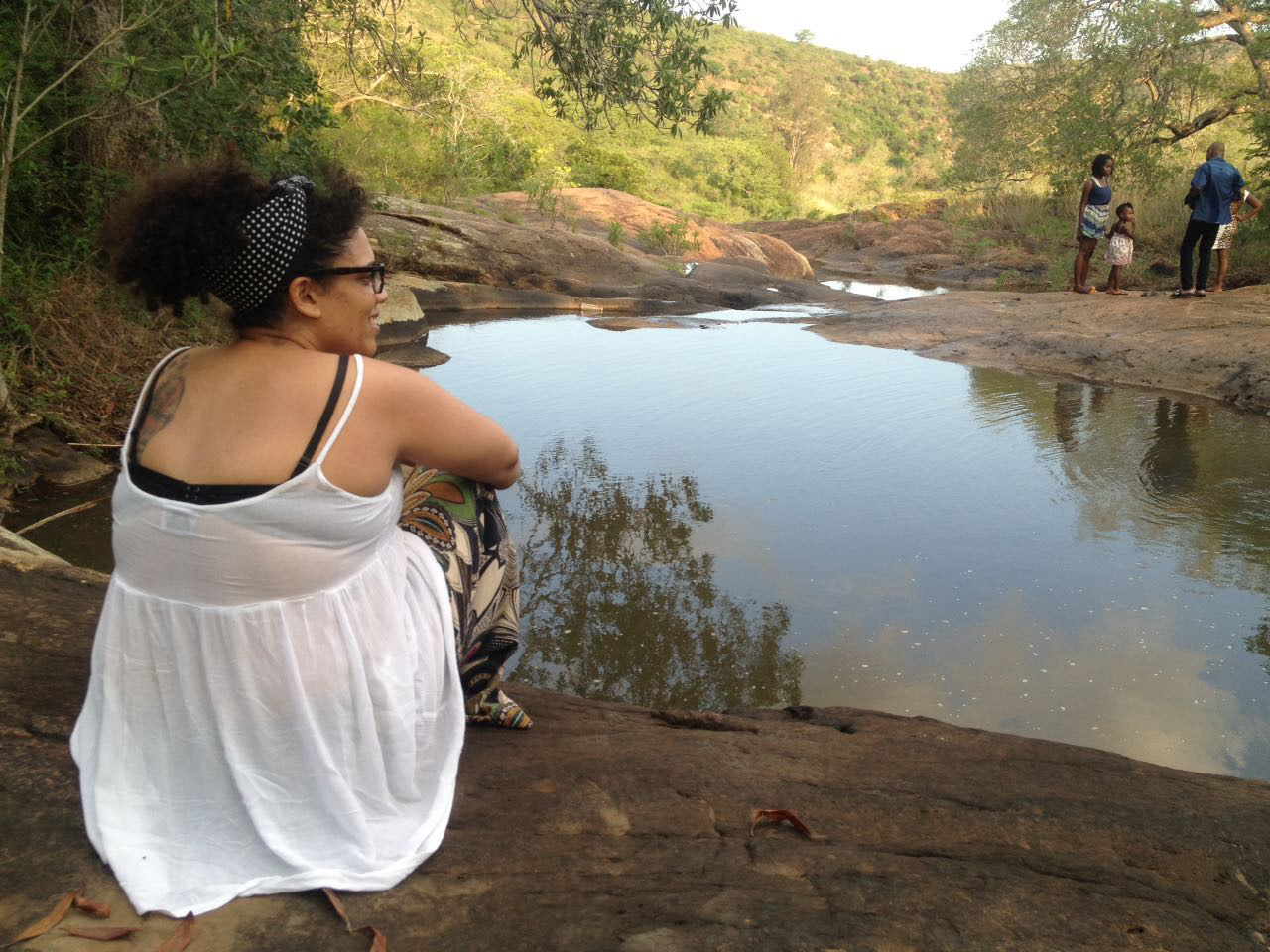 Listening to stories from local people in Namaacha, Mozambique