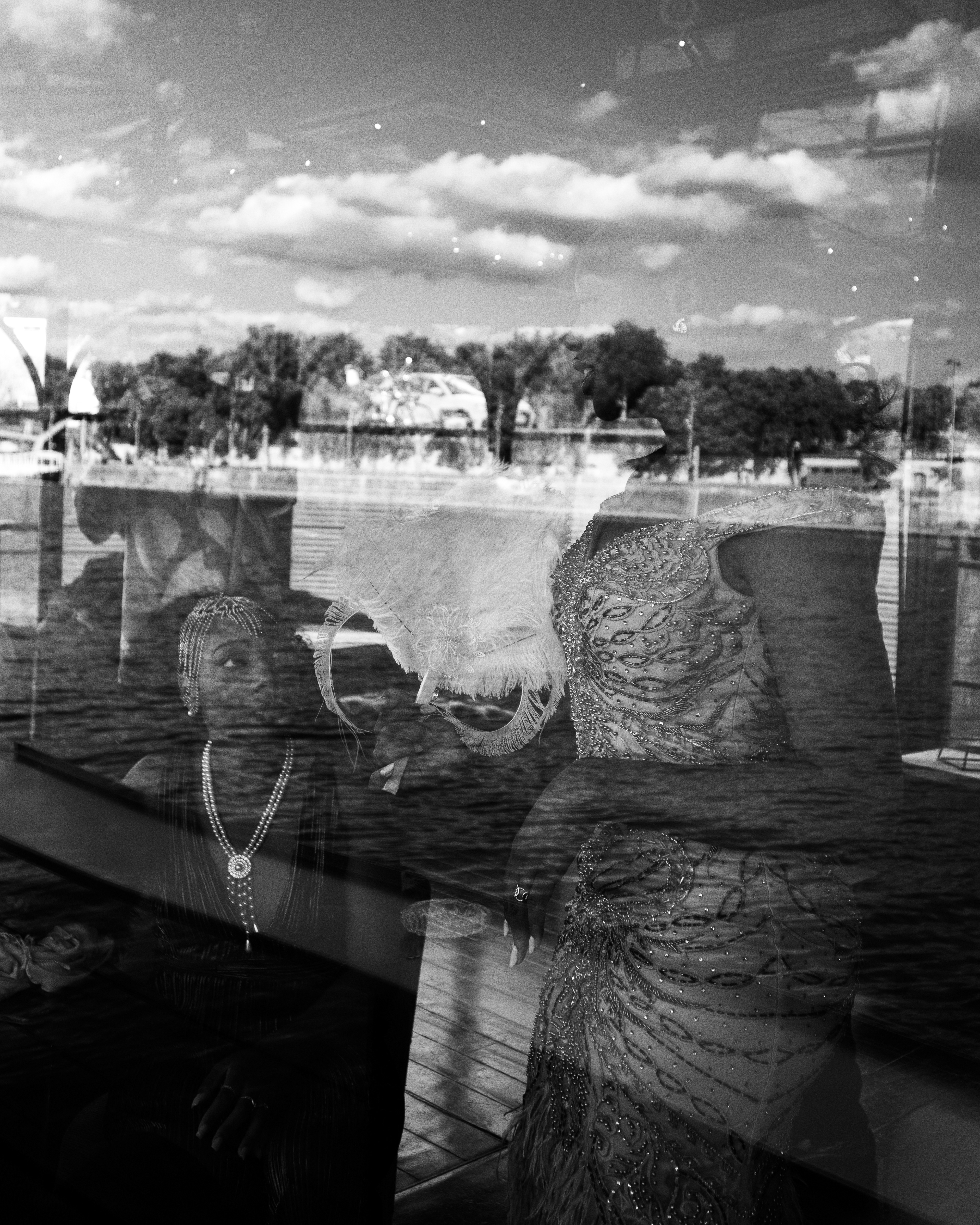 Through the glass