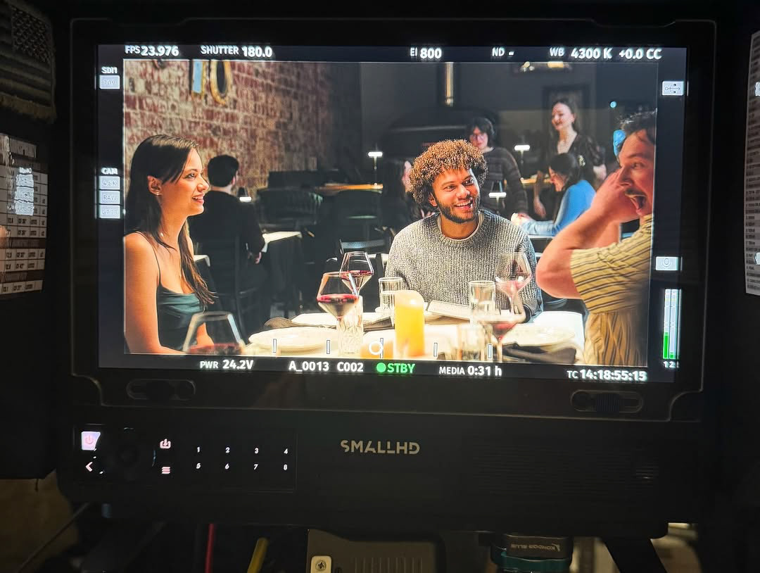 Dinner scene BTS