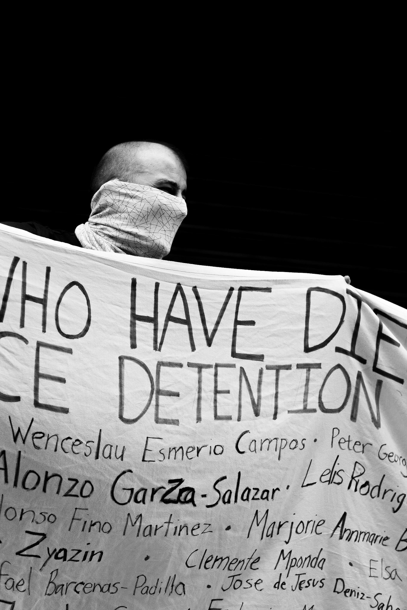 Protest at  the Federal Immigration Court, Varick Street, NYC NY. May 20th, 2020