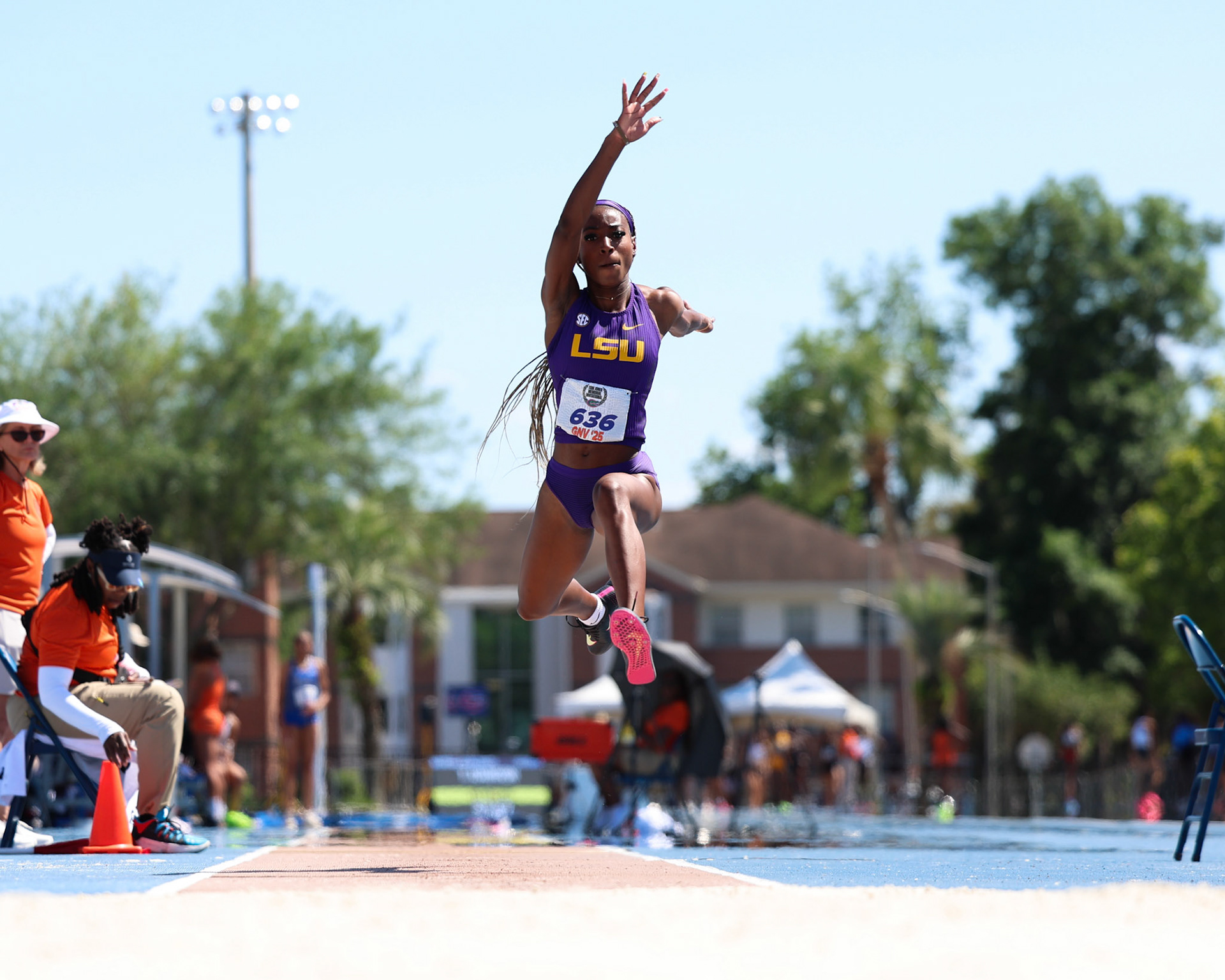 during the Tom Jones Memorial on Saturday, April 19, 2025 at Percy Beard Track at James G. Pressly Stadium in Gainesville, Fla. / UAA Communications photo by Morgan Hurd