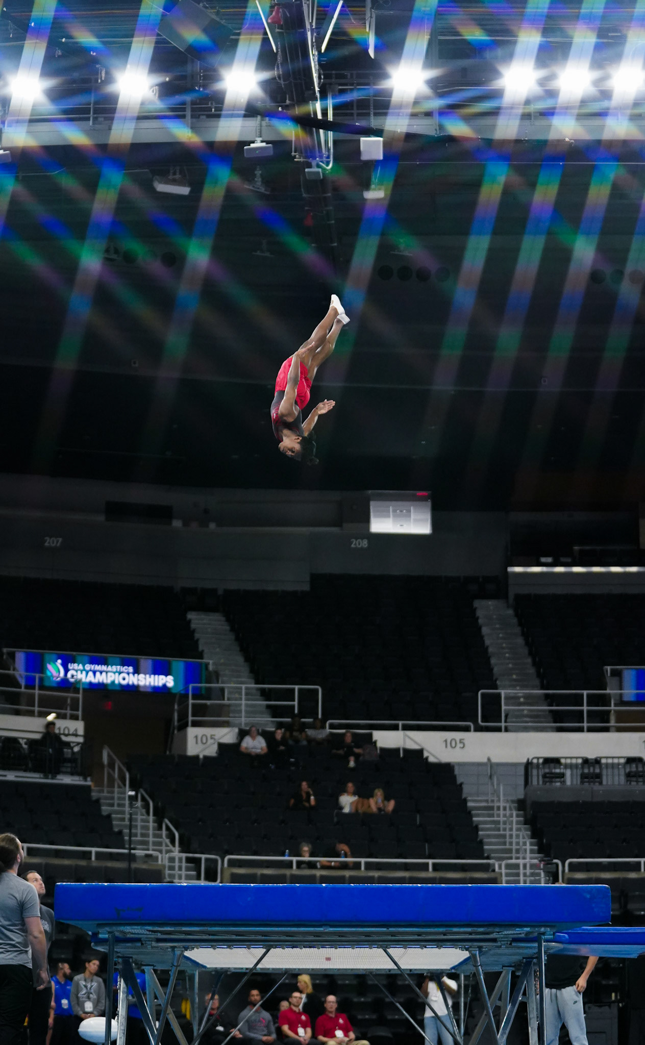 T&amp;T Qualifications during the 2025 USA Gymnastics Gym Champs on Thursday, June 19, 2025 at Amica Mutual Pavilion in Providence, RI /  photo by Morgan Hurd