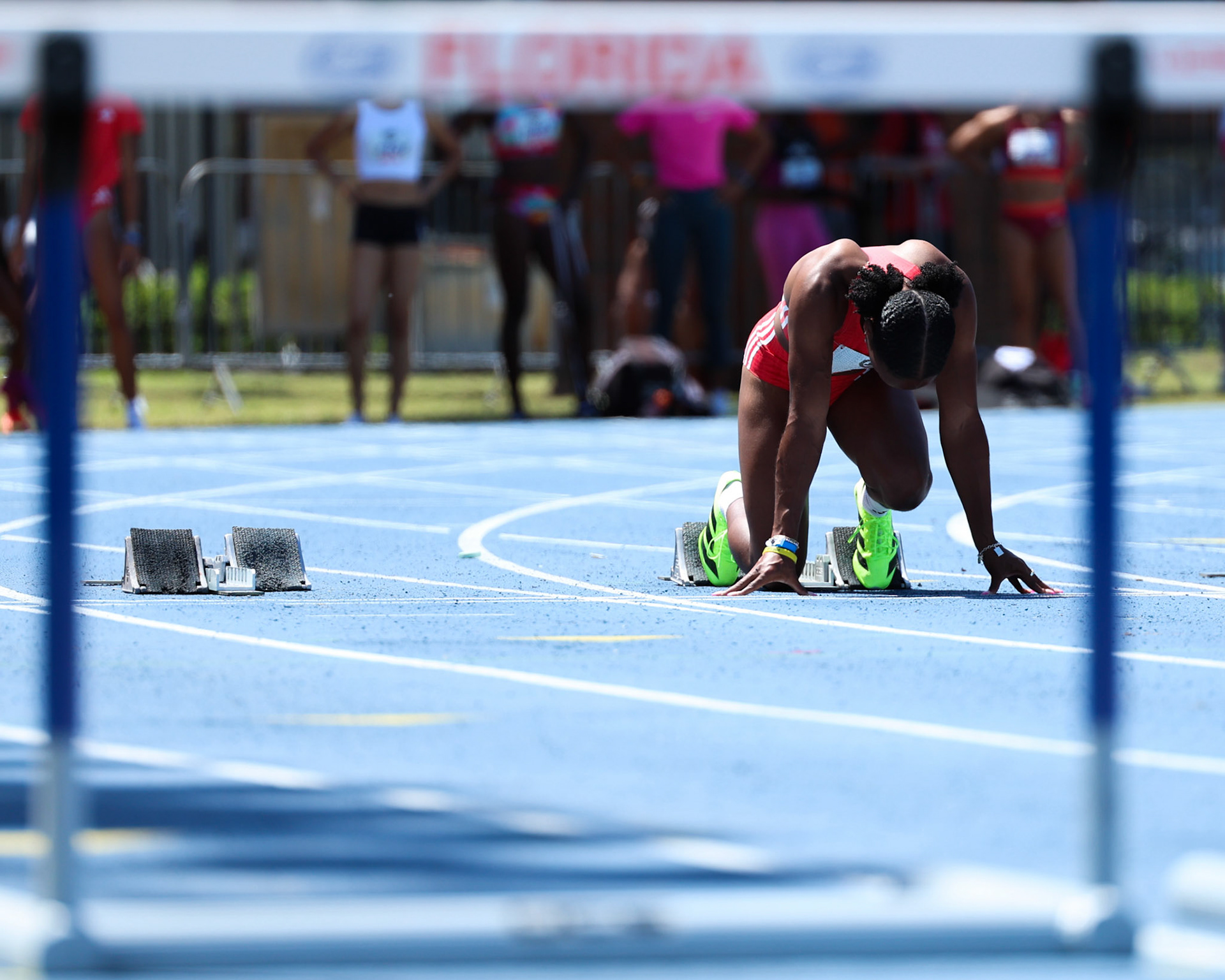 during the Tom Jones Memorial on Saturday, April 19, 2025 at Percy Beard Track at James G. Pressly Stadium in Gainesville, Fla. / UAA Communications photo by Morgan Hurd