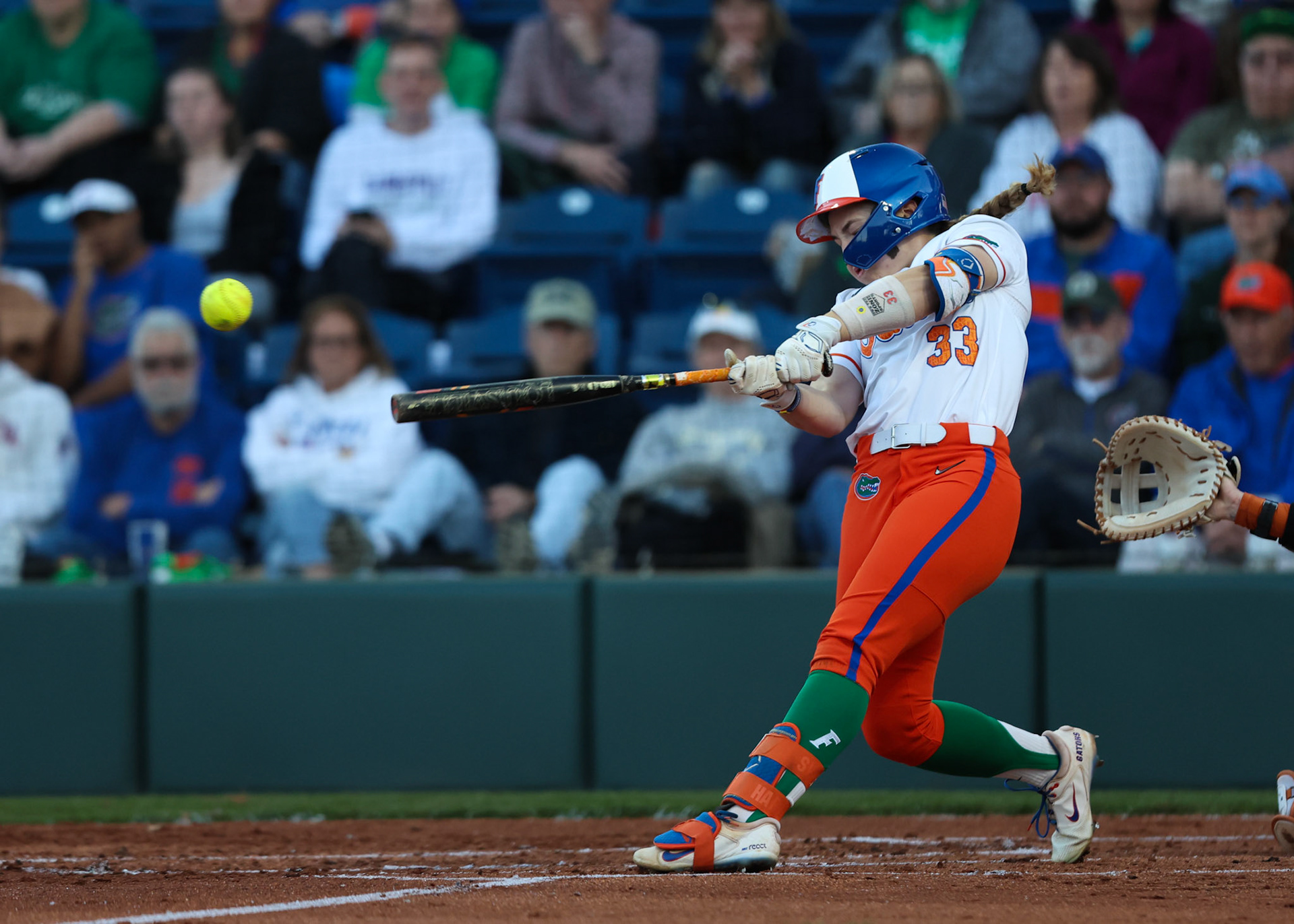 during the Gators' game against the Longhorns on Monday, March 17, 2025 at Katie Seashole Pressly Softball Stadium in Gainesville, FL / UAA Communications photo by Morgan Hurd