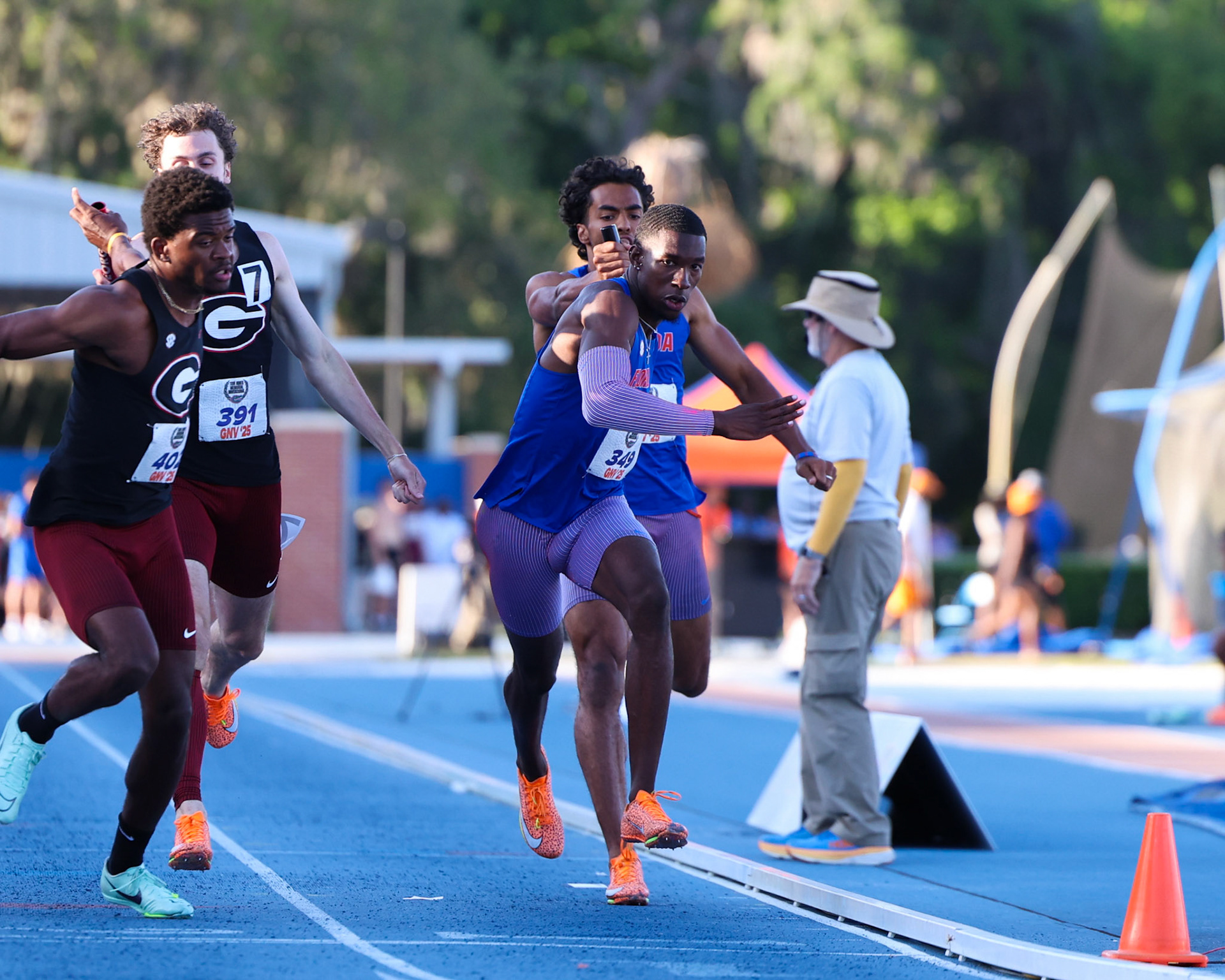during the Tom Jones Memorial on Saturday, April 19, 2025 at Percy Beard Track at James G. Pressly Stadium in Gainesville, Fla. / UAA Communications photo by Morgan Hurd