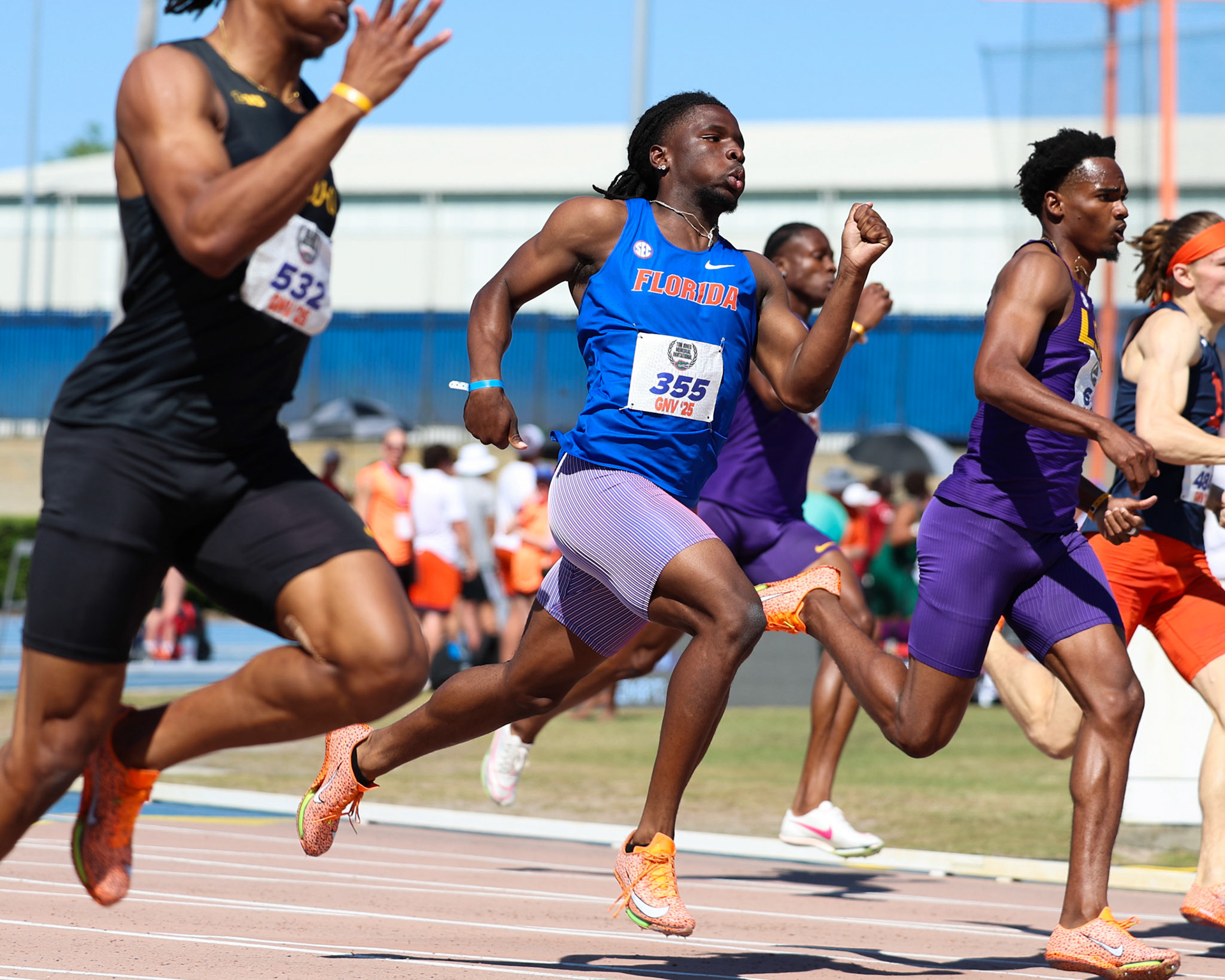 during the Tom Jones Memorial on Saturday, April 19, 2025 at Percy Beard Track at James G. Pressly Stadium in Gainesville, Fla. / UAA Communications photo by Morgan Hurd