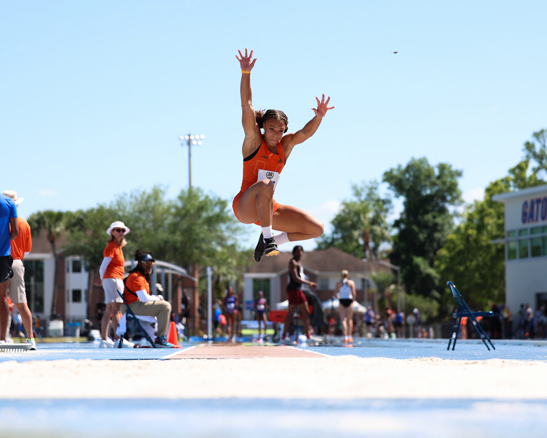 during the Tom Jones Memorial on Saturday, April 19, 2025 at Percy Beard Track at James G. Pressly Stadium in Gainesville, Fla. / UAA Communications photo by Morgan Hurd