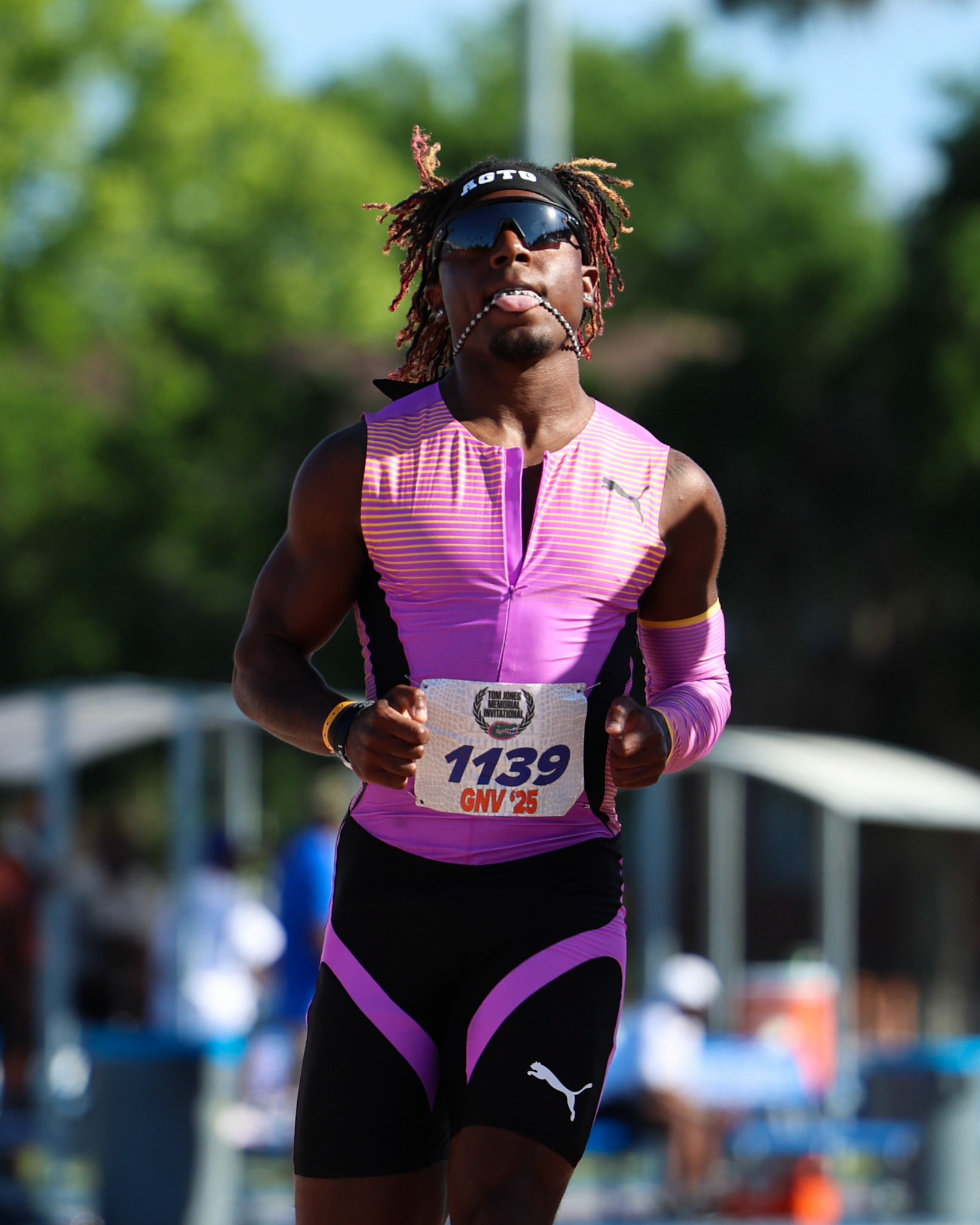 during the Tom Jones Memorial on Saturday, April 19, 2025 at Percy Beard Track at James G. Pressly Stadium in Gainesville, Fla. / UAA Communications photo by Morgan Hurd