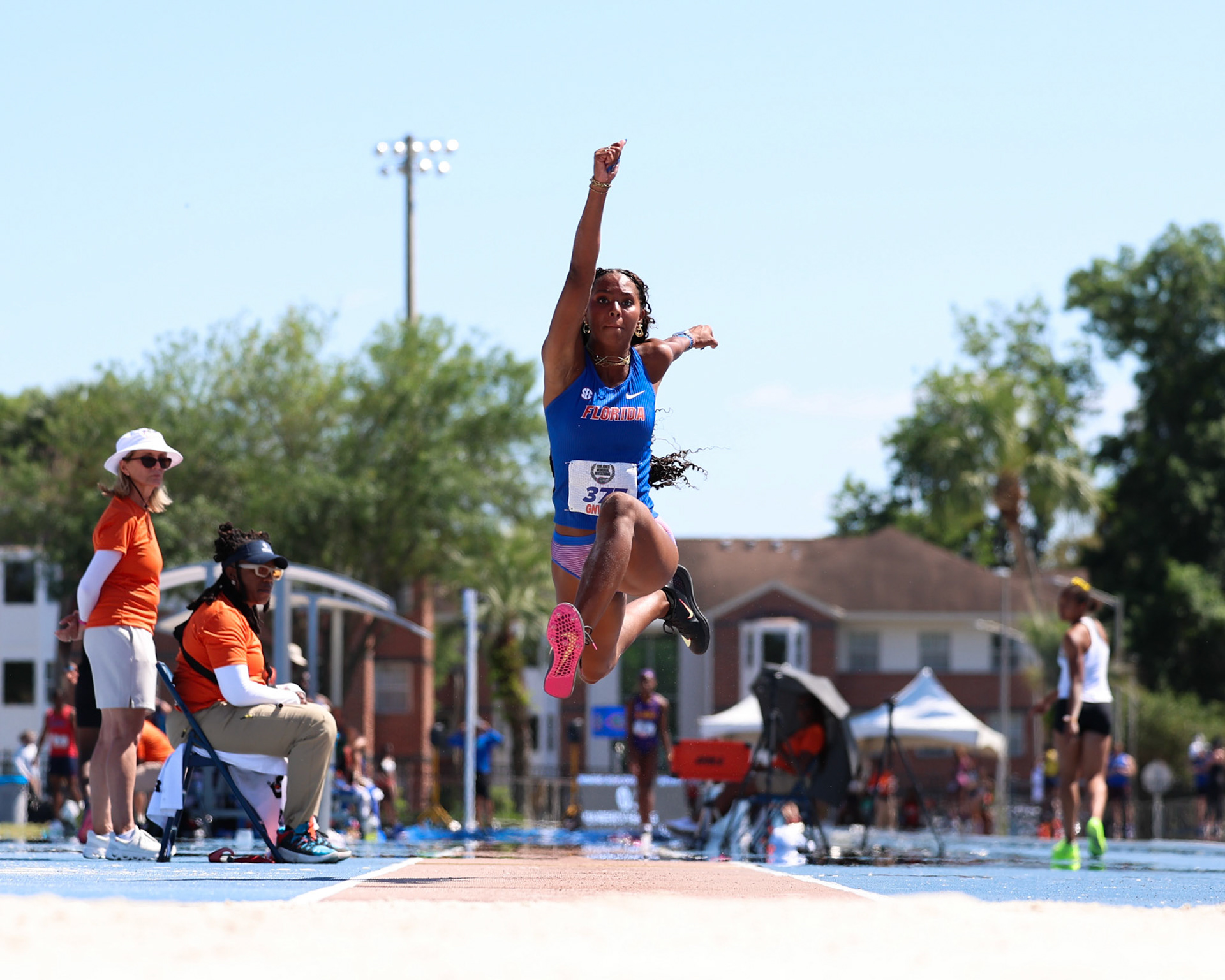 during the Tom Jones Memorial on Saturday, April 19, 2025 at Percy Beard Track at James G. Pressly Stadium in Gainesville, Fla. / UAA Communications photo by Morgan Hurd
