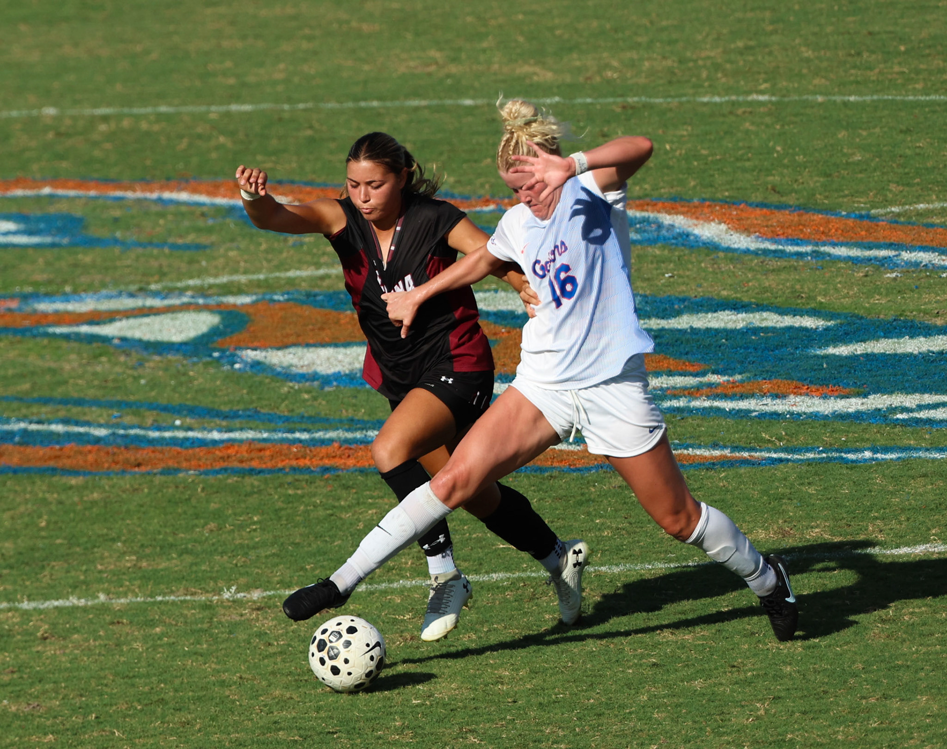 during the Gators' game against the Gamecocks on Sunday, September 21, 2025 at Donald R. Dizney Stadium in Gainesville, FL / UAA Communications photo by Morgan Hurd
