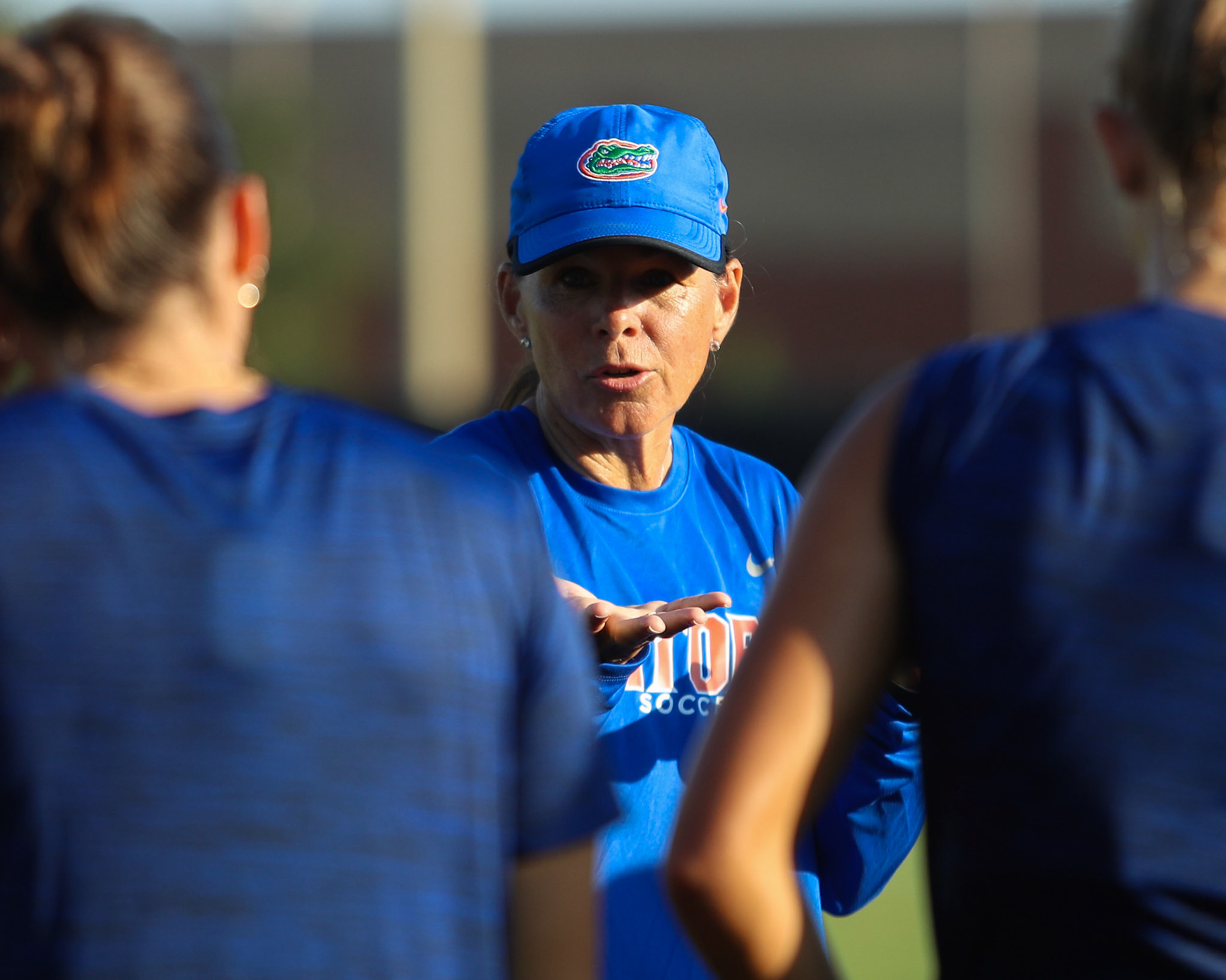 during the Gators' practice on Tuesday, July 29, 2025 at Donald R. Dizney Stadium in Gainesville, FL / UAA Communications photo by Morgan Hurd