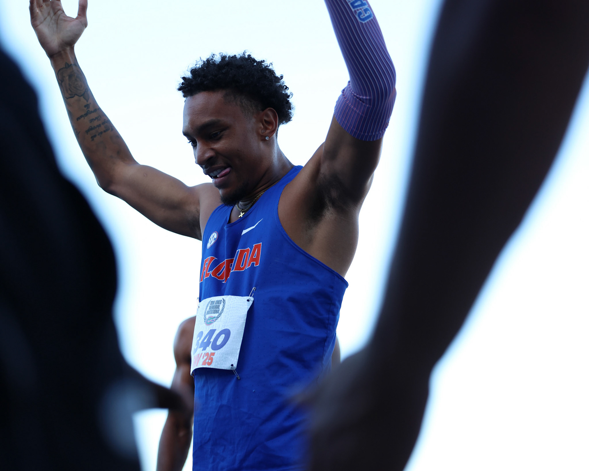 during the Tom Jones Memorial on Saturday, April 19, 2025 at Percy Beard Track at James G. Pressly Stadium in Gainesville, Fla. / UAA Communications photo by Morgan Hurd