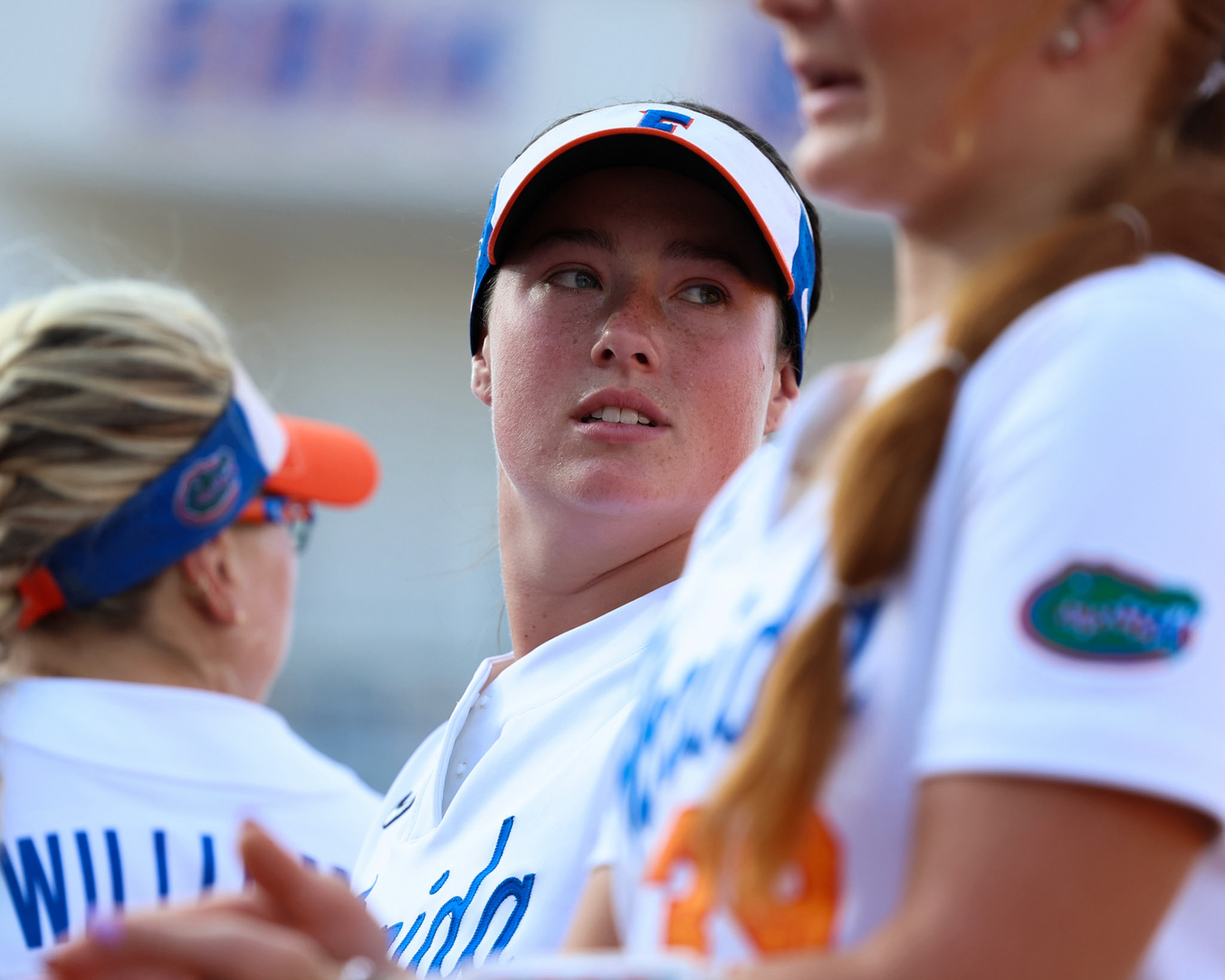 during the Gators' game against the Bulls on Wednesday, April 23, 2025 at Katie Seashole Pressly Softball Stadium in Gainesville, FL / UAA Communications photo by Morgan Hurd