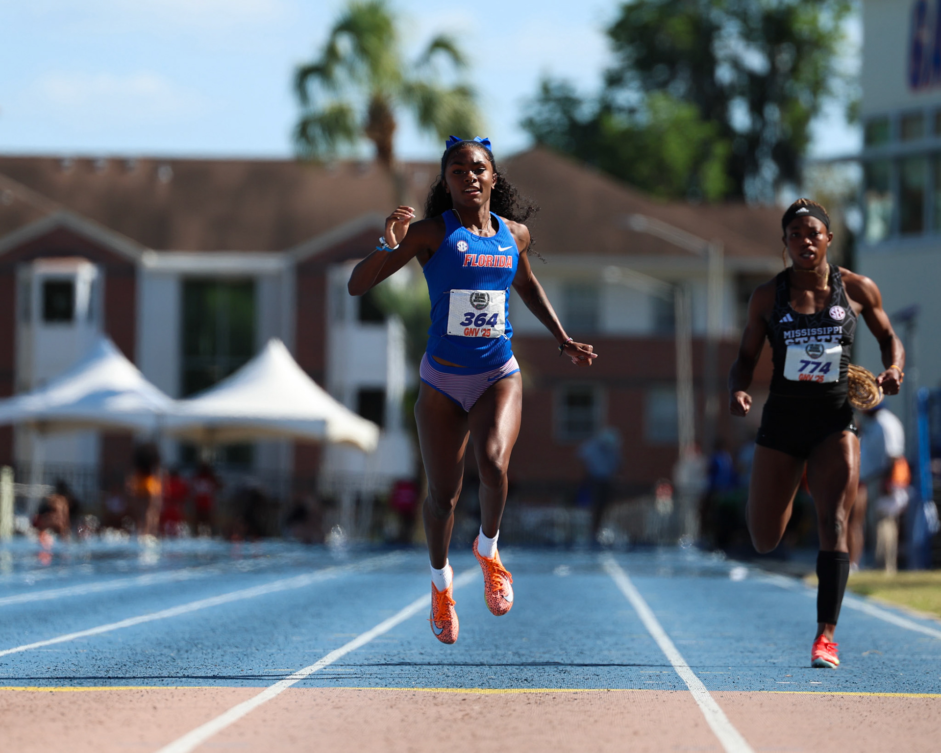 during the Tom Jones Memorial on Saturday, April 19, 2025 at Percy Beard Track at James G. Pressly Stadium in Gainesville, Fla. / UAA Communications photo by Morgan Hurd
